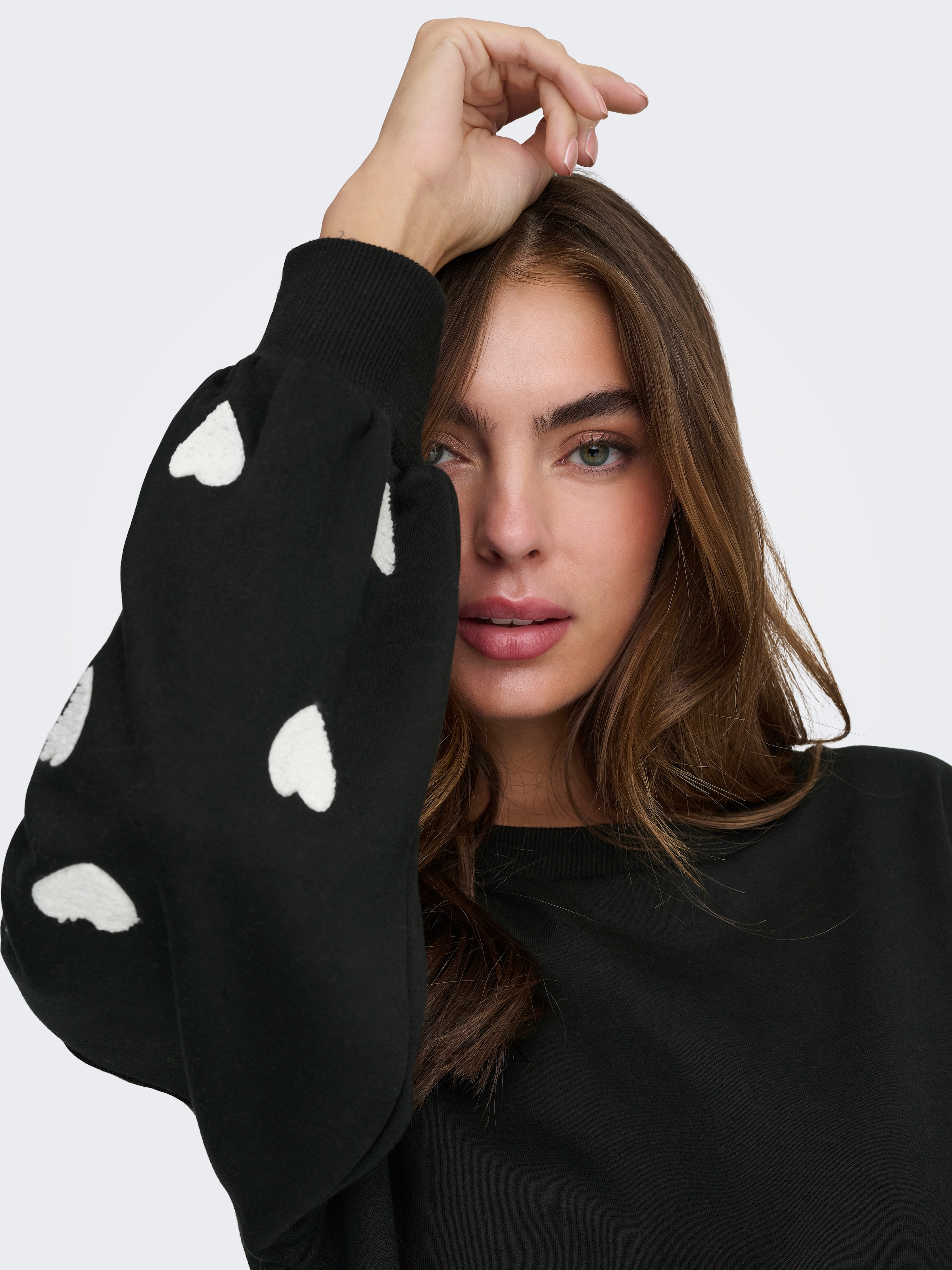 ONLY Sweatshirt »ONLMACY L/S O-NECK BOX CC SWT«
