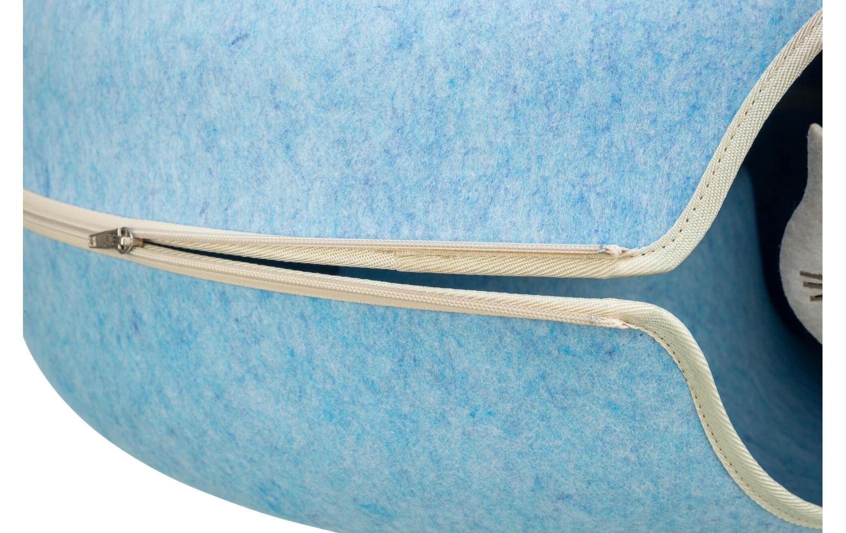 TRIXIE Spiel »Spieldonut Filz ø 60 cm« 2 in 1: Höhle und Bett, Formstabil, Mit Rascheleffekt