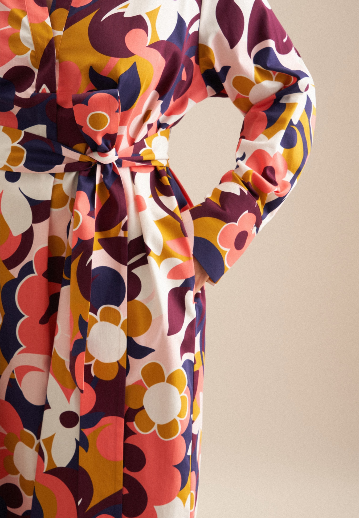 seidensticker Sommerkleid »Schwarze Rose« 1/1 Kragen Floral