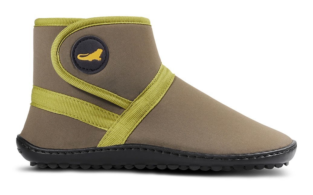 Leguano Chaussures pieds nus »LEGUANITO THERMO«  chaussure à scratch, chaussure enfant, boots avec traitement TEX déperlant