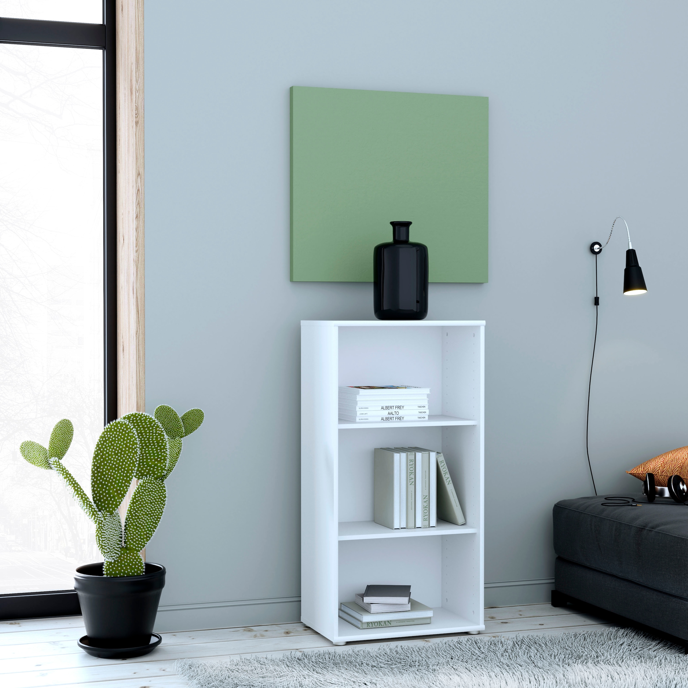 FORTE Étagère »Tempra, Mehrzweckregal schmal, Höhe 111,1cm, 2 Ablageböden« largeur 54 cm