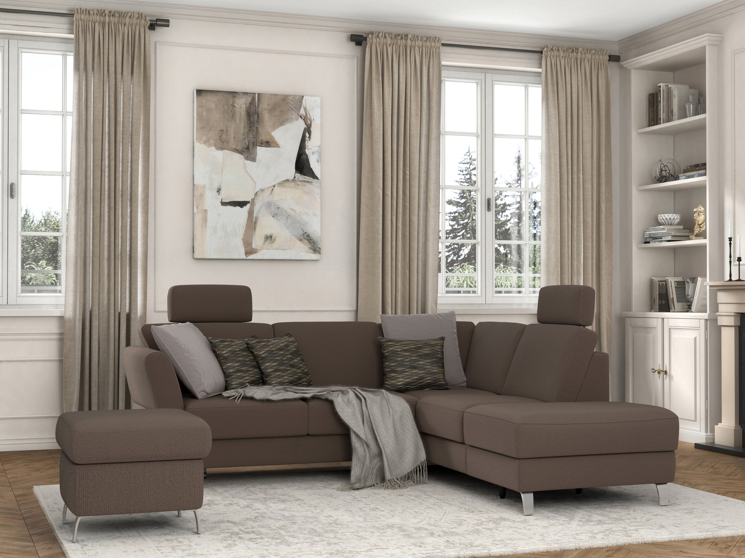 sit&more Stauraumhocker »Visby« auch erhältlich in dem mit Wasser zu reinigendem "Soft clean" Bezug