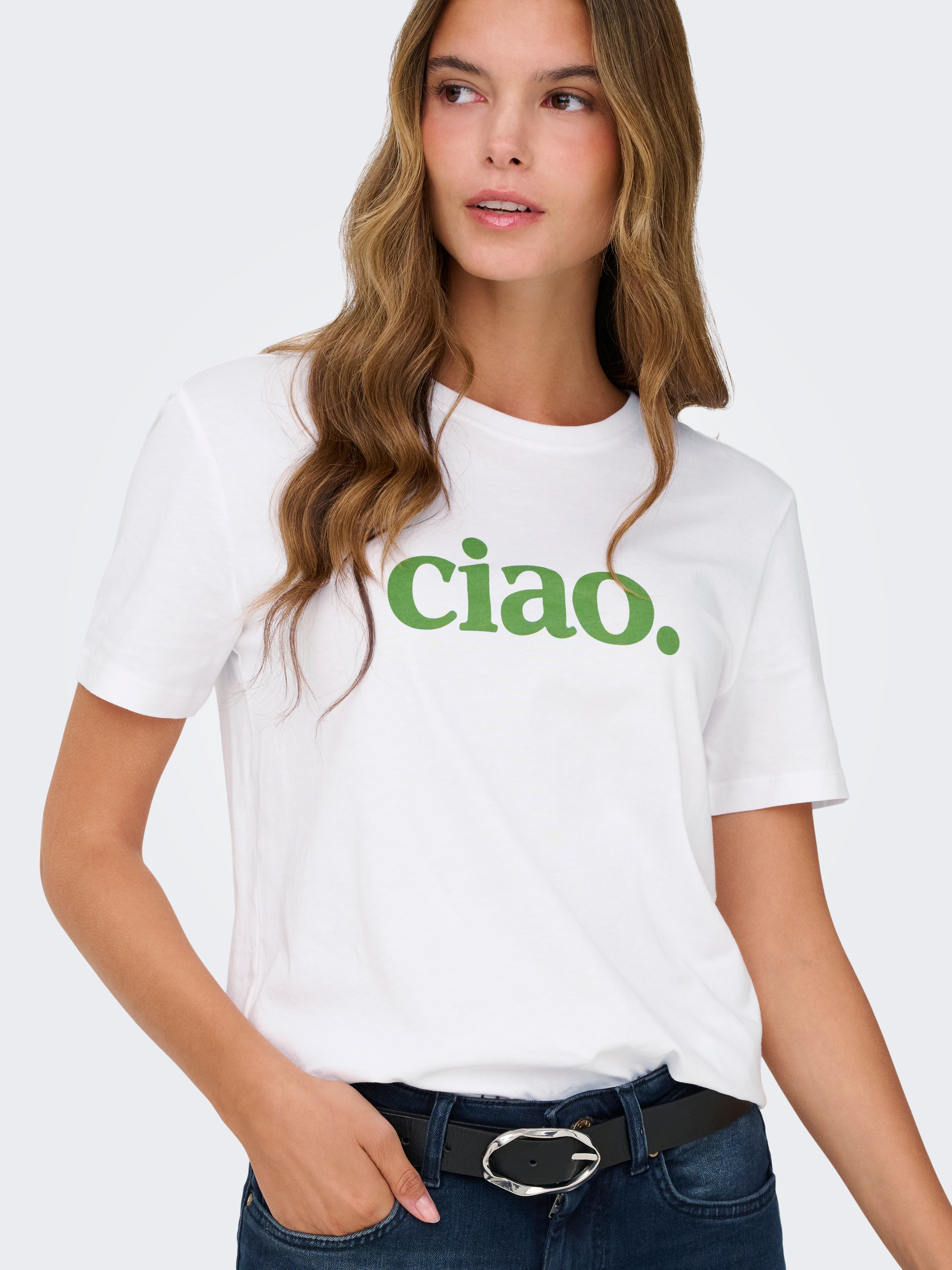 ONLY Kurzarmshirt »ONLMIA S/S PRINTED CS JRS«