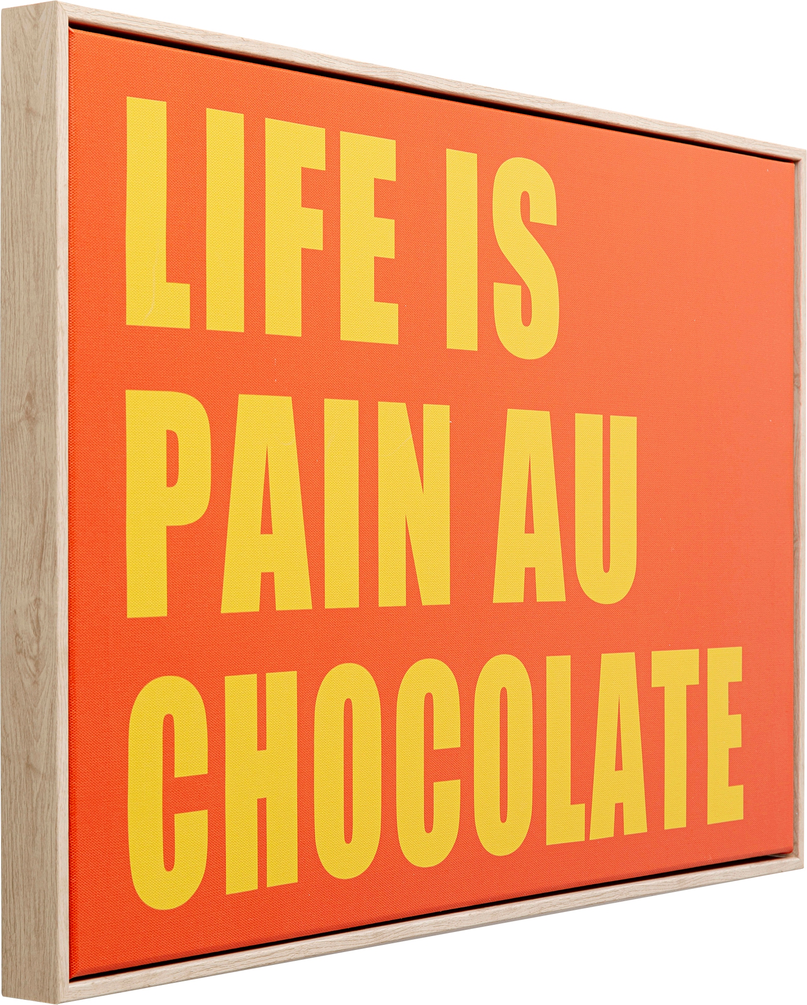 Kare Design Tableau avec cadre »Gerahmtes Bild Pain Au Chocolate 40x60cm«