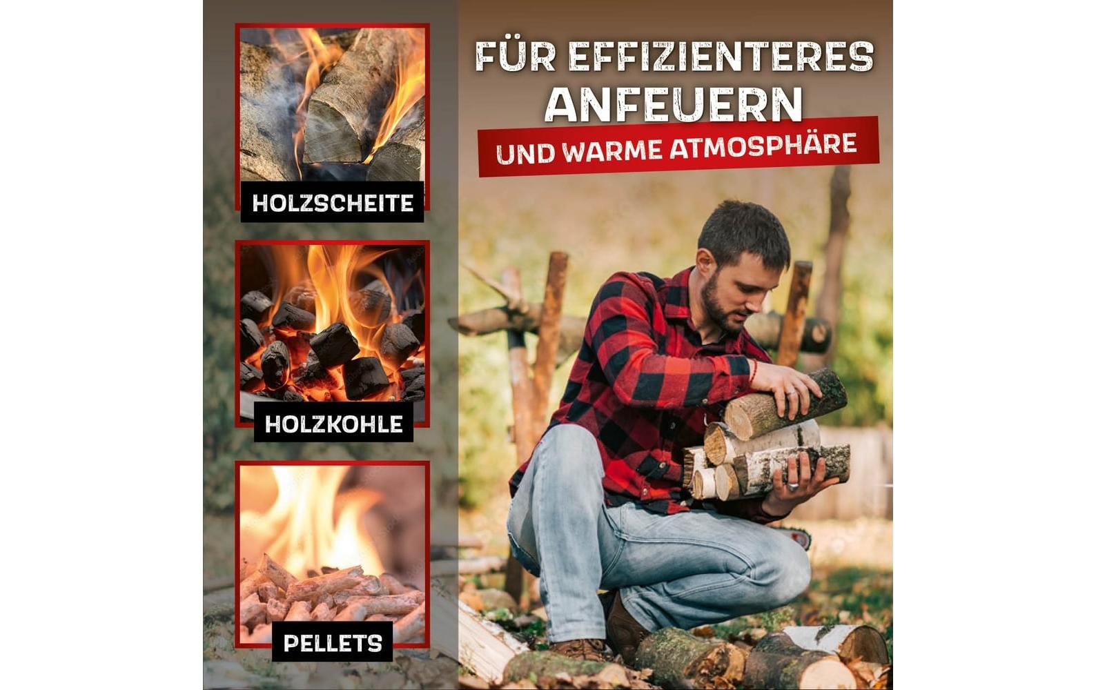 LANDMANN Panier à feu »rauchfrei high 50 cm«