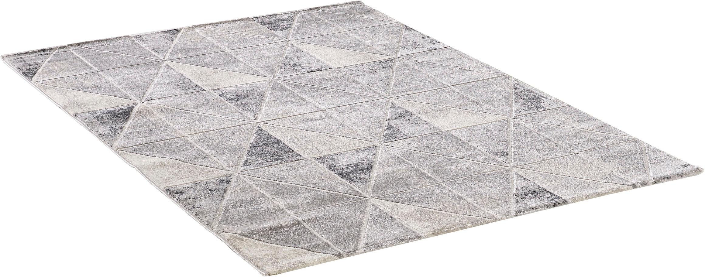 Sanat Teppich »Harmony 3212 , auch als Läufer« rechteckig 12 mm Höhe Wohnzimmer, Kurzflor, Vintage, Hoch Tief Struktur