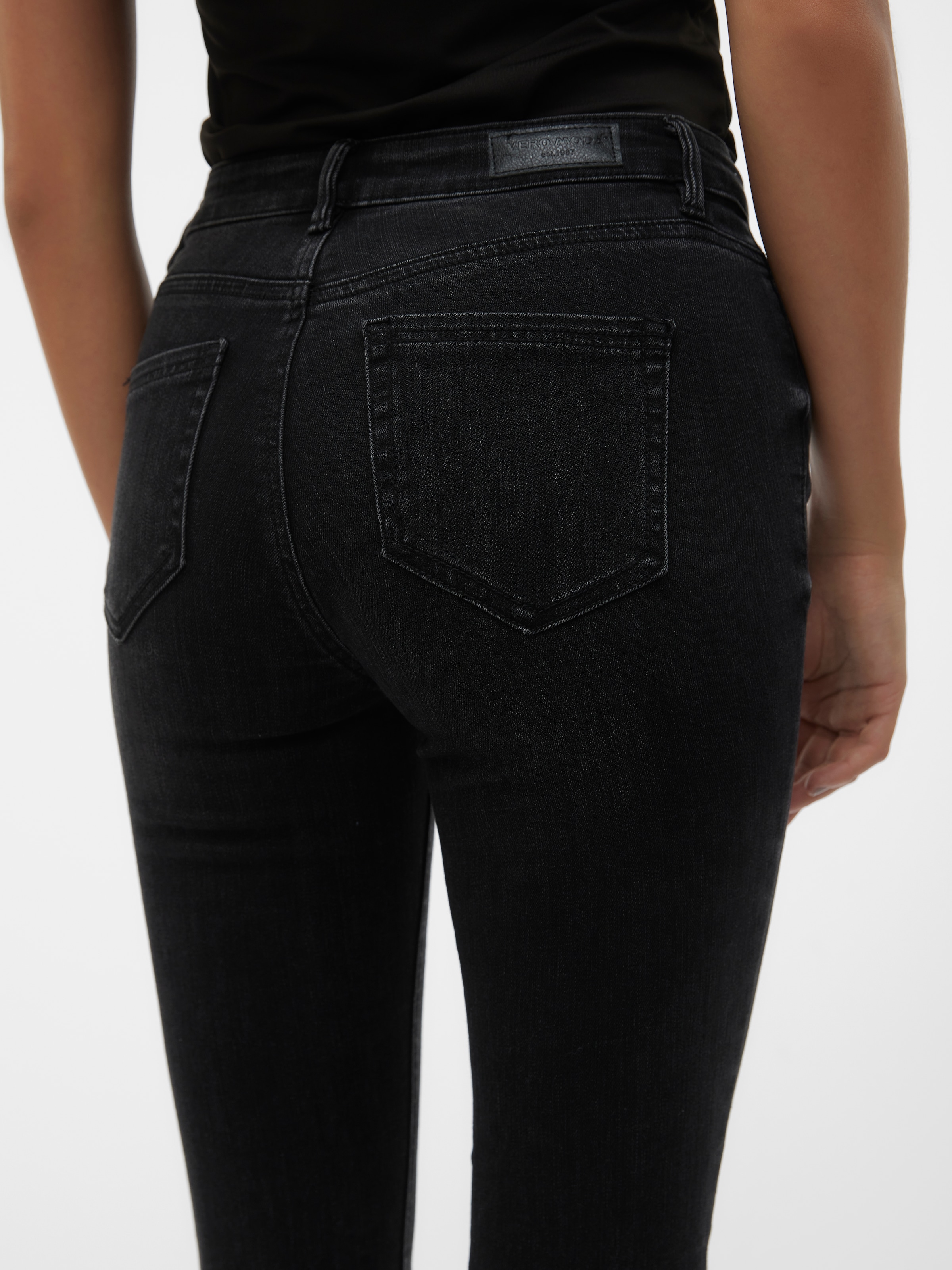 Vero Moda Jeans skinny »VMFLASH MR SKINNY JEANS LI111 NOOS« Baumwollmischung mit Stretch, regular waist, skinny fit