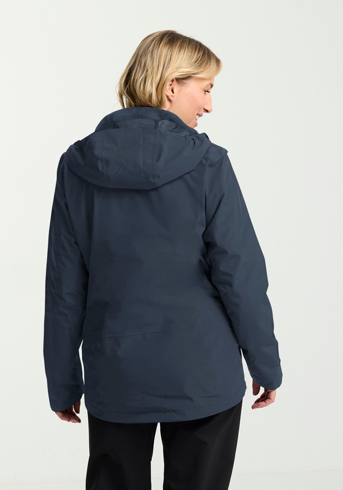 Jack Wolfskin Veste fonctionnelle 3 en 1 »MOONRISE 3IN1 JKT W« mit Kapuze 3in1, atmungsaktiv, Übergangsjacke