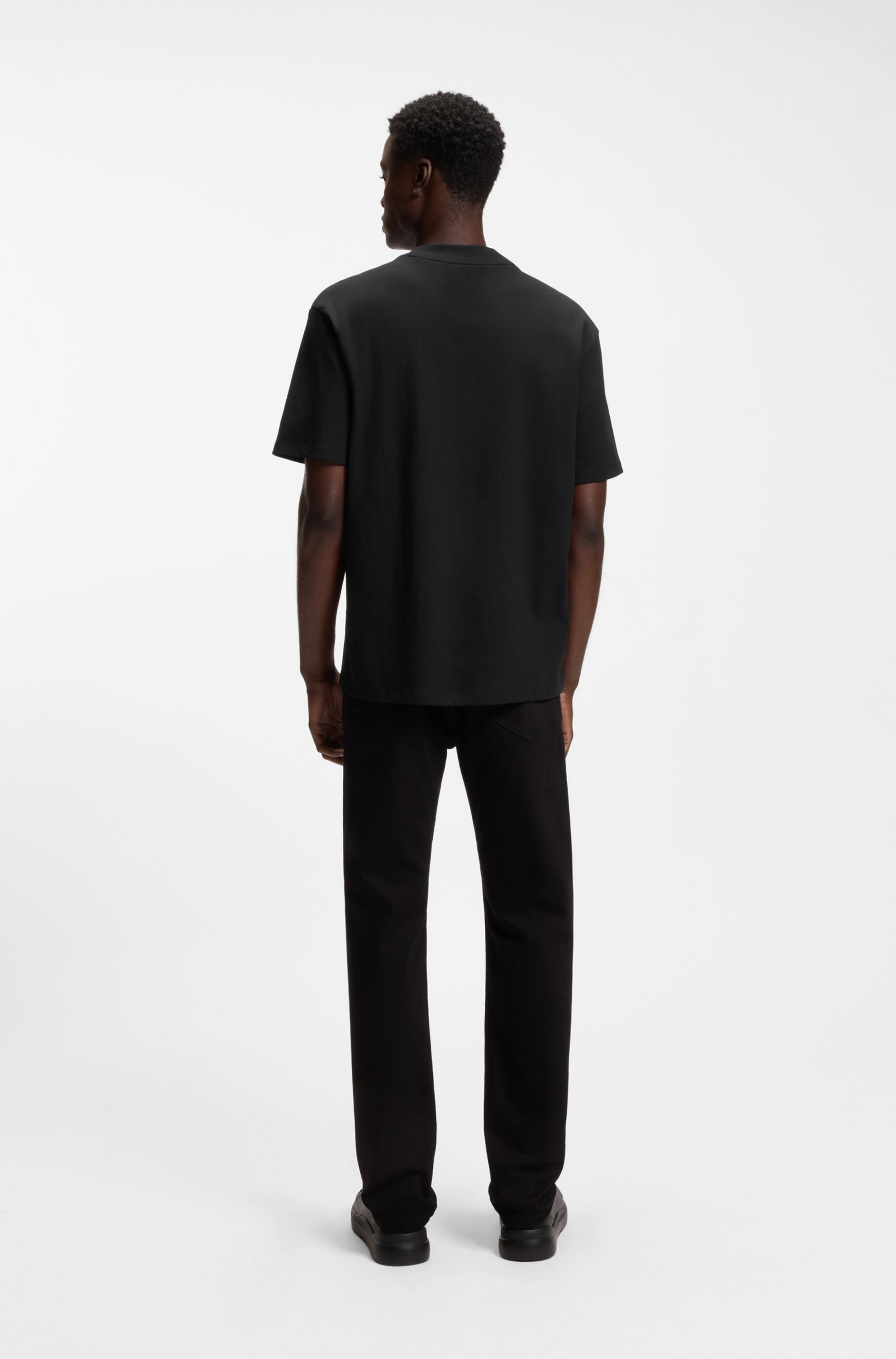 HUGO T-shirt Rundhalsausschnitt, Relaxed Fit, Logo-Print