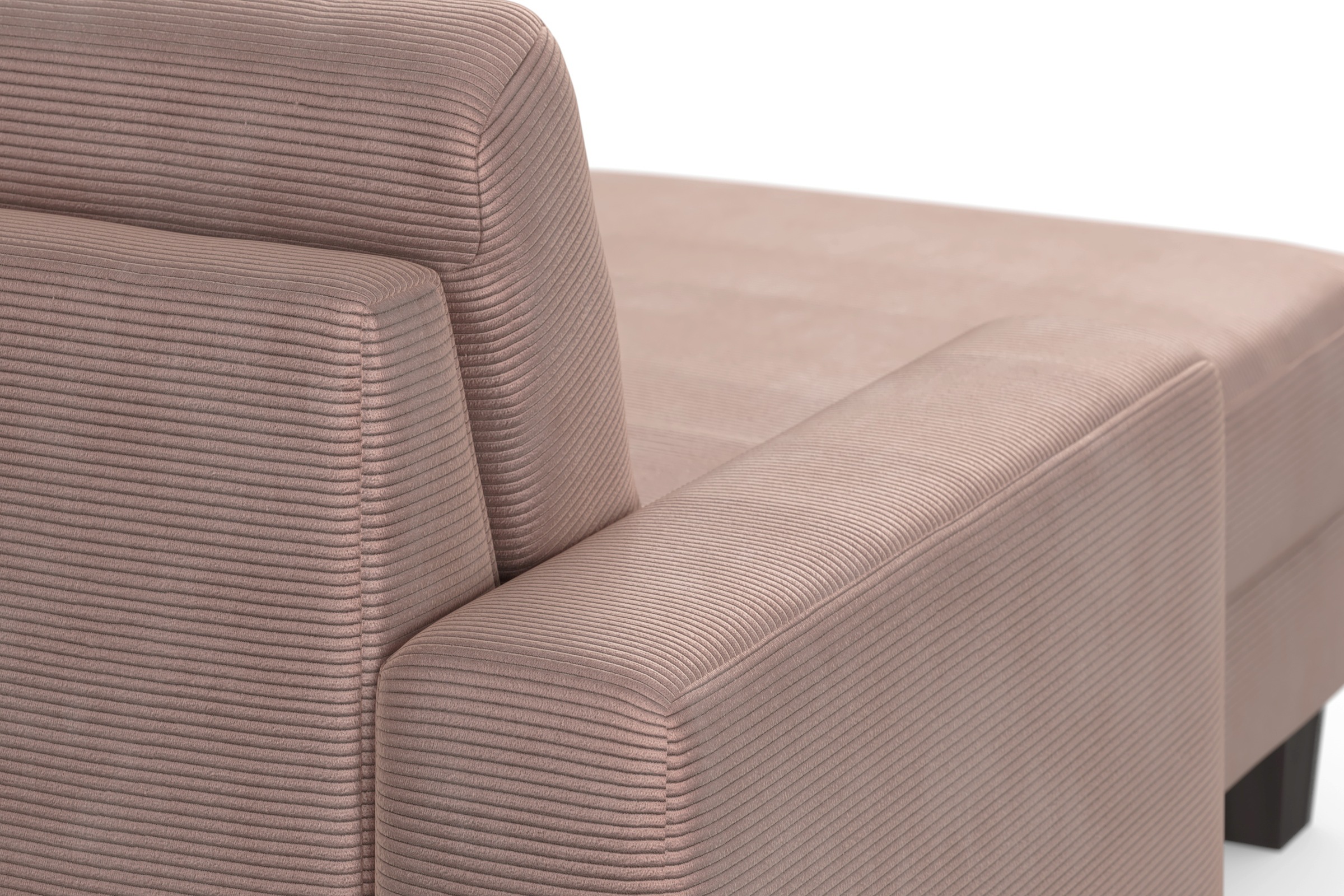 Home affaire Wohnlandschaft »Summer U-Form« mit oder ohne Bettfunktion und Bettkasten, wengefarbene Holzfüsse