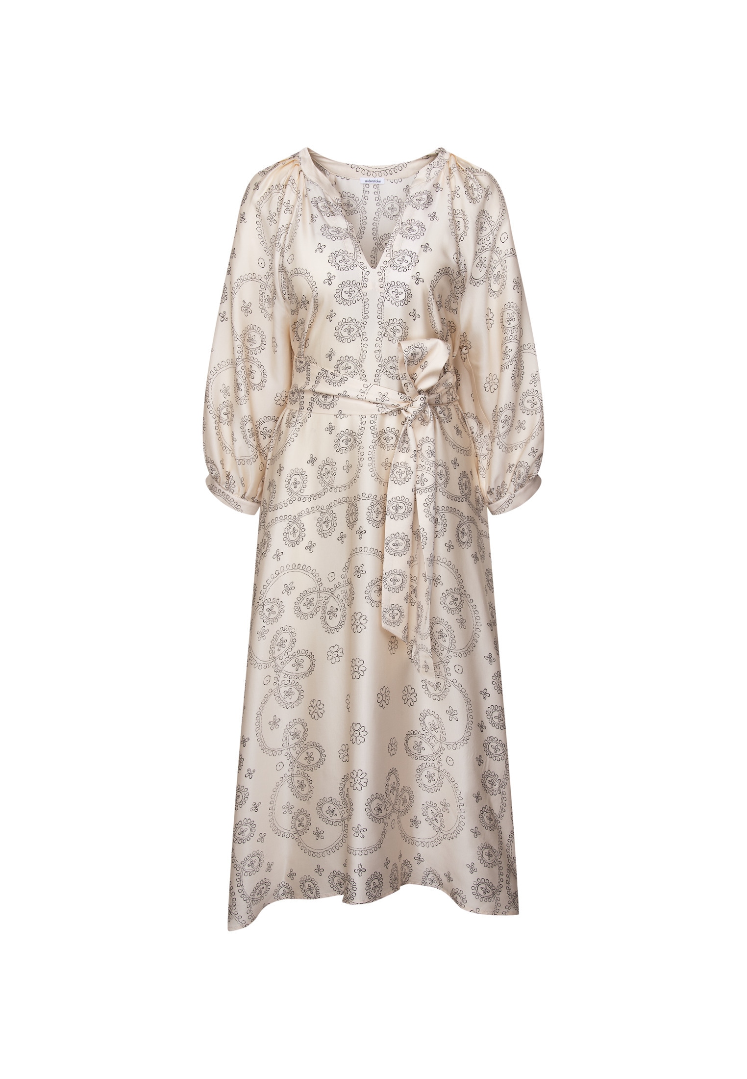 seidensticker Robe d'été 3/4 V-Neck Druck