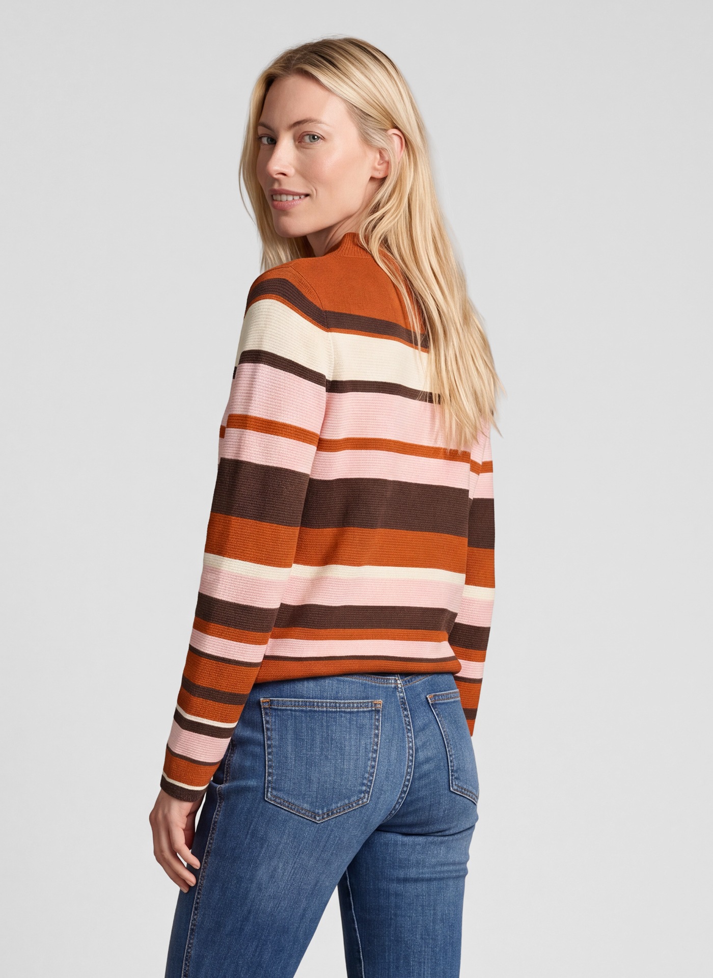 Rabe Pull en tricot im Streifen-Design