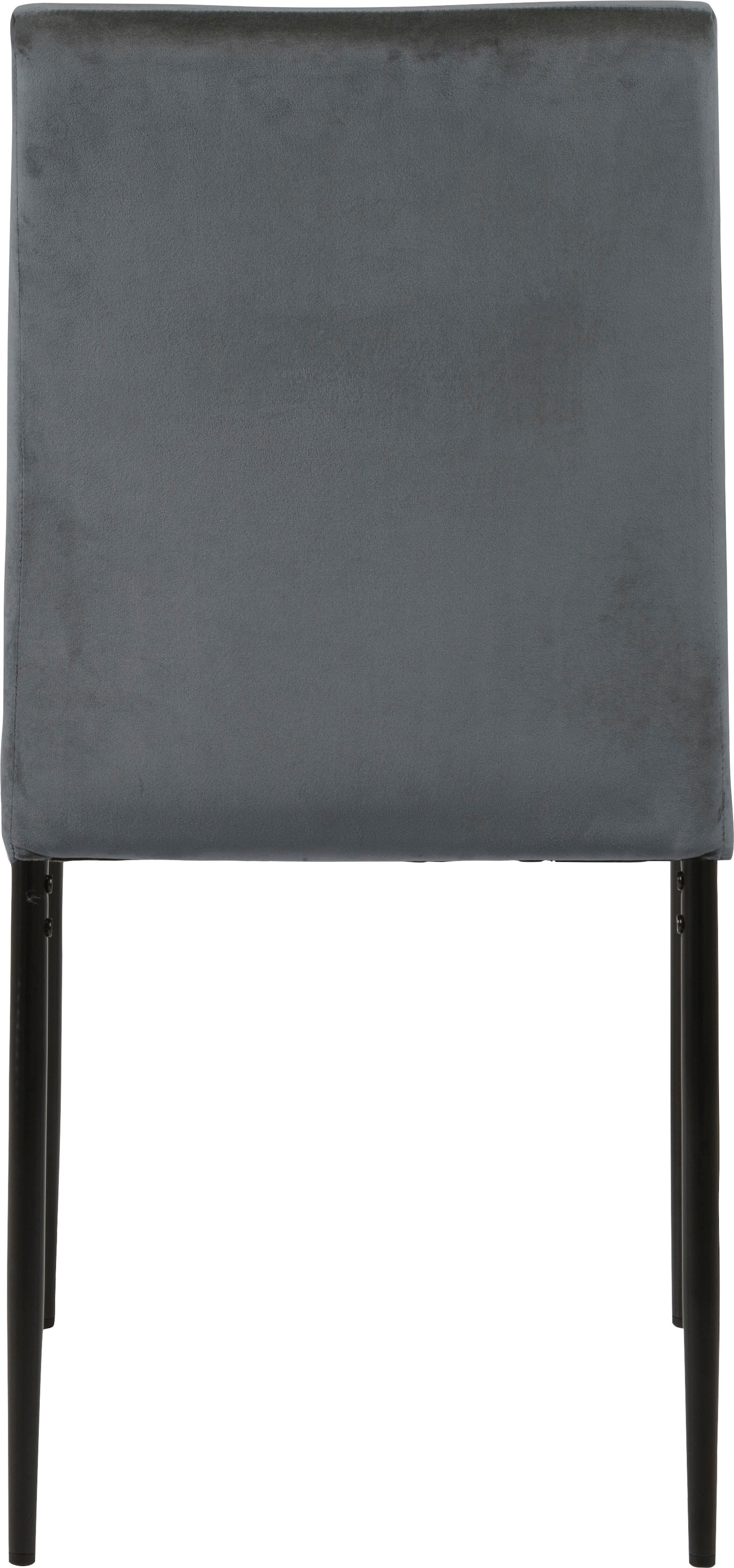 ACTONA GROUP Chaise de salle à manger »Doris« (Ensemble) 2 cuisavec tissu vivant, pieds métalliques noirs et fins