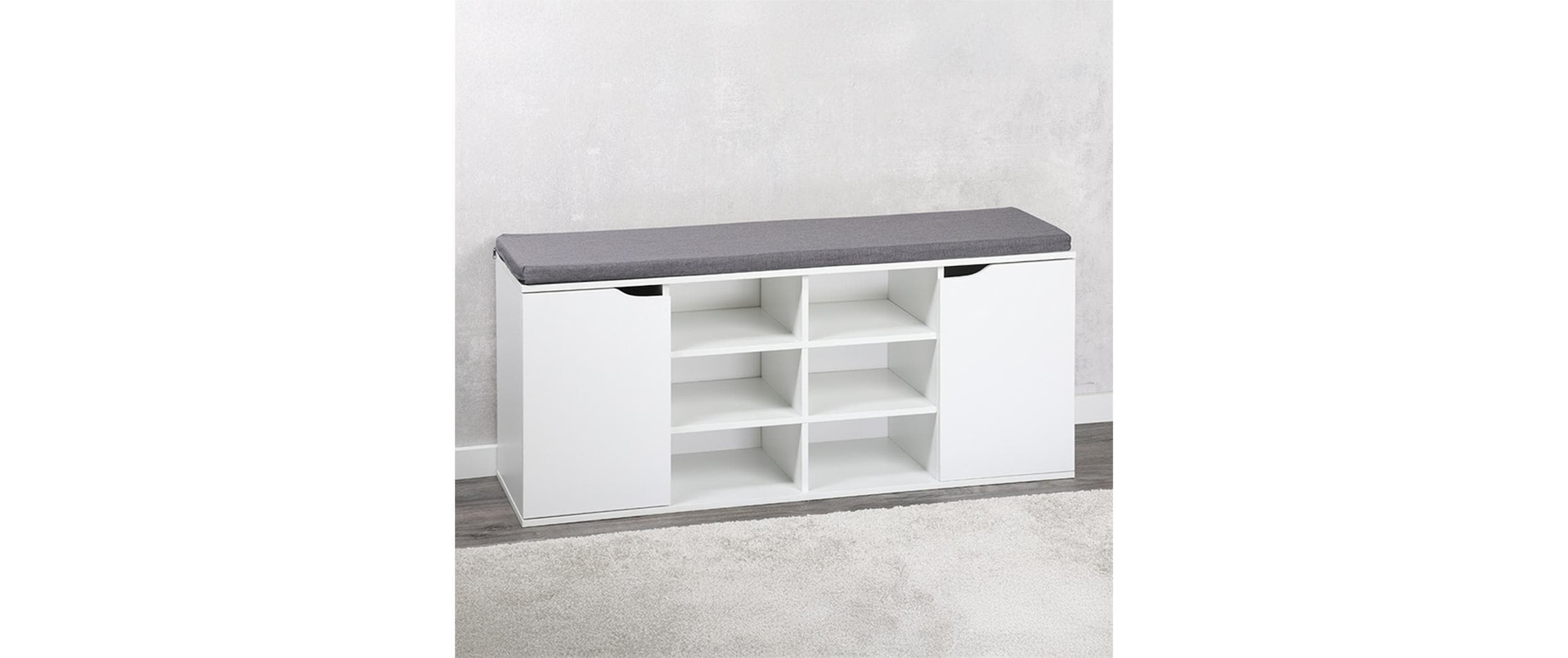KESPER® Armoire à chaussures »Eddie mit Sitzkissen und 8 Fächern«