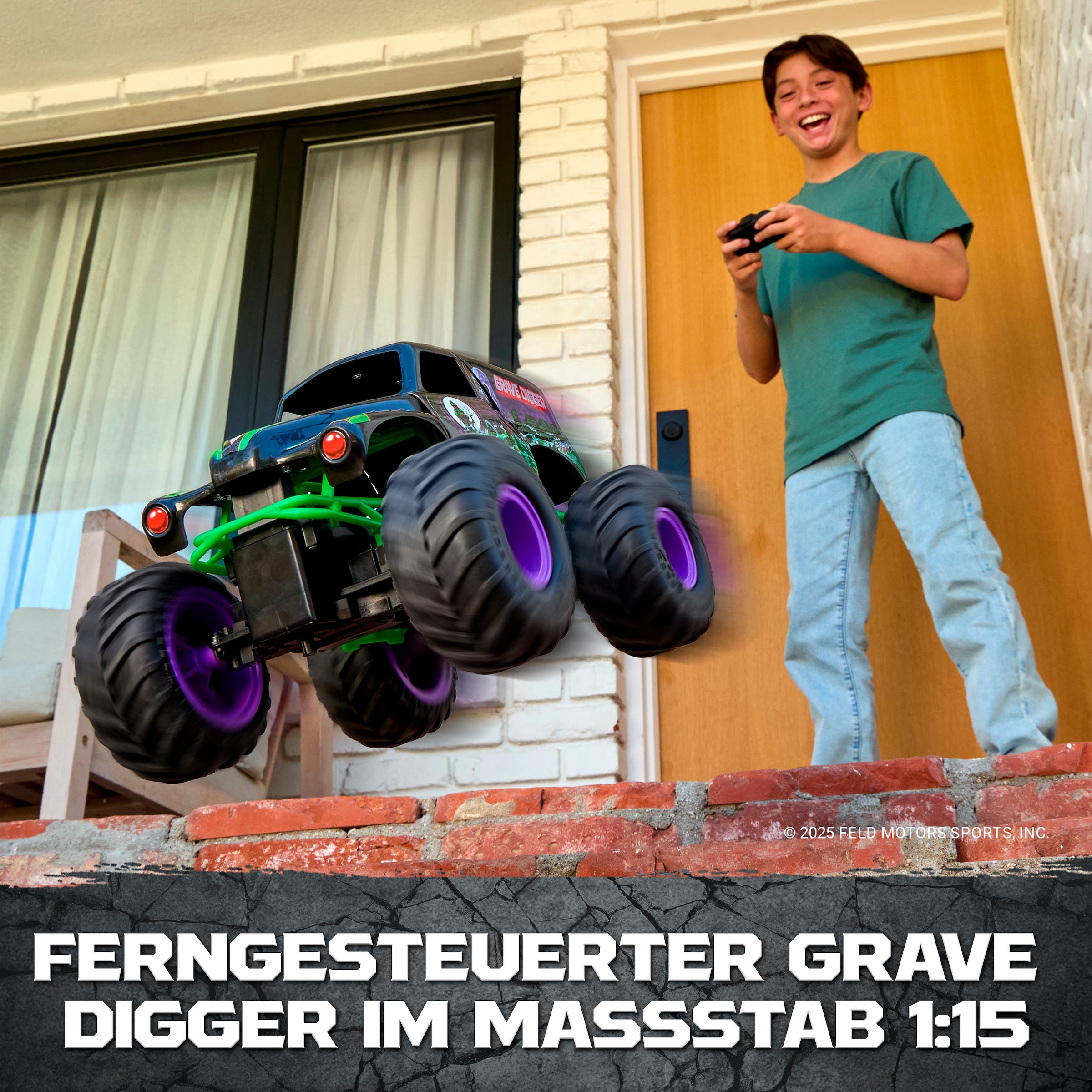 Spin Master RC-Monstertruck »Monster Jam - Smash 'n Bash Grave Digger«