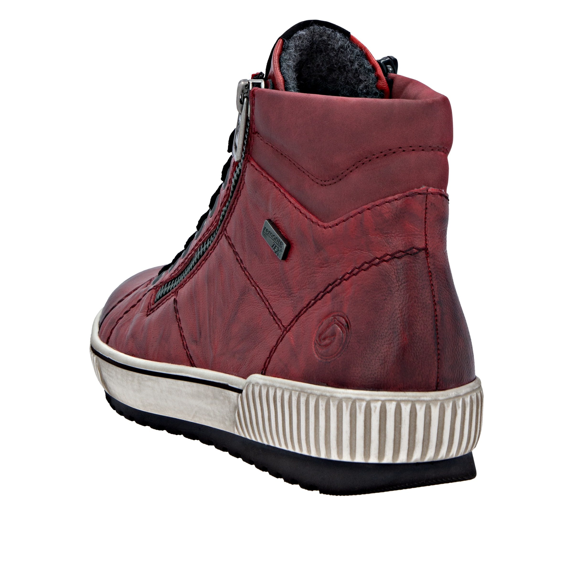 Remonte Bottines à lacets  , Plateau, Schnürstiefelette, Boots in Crash-Optik