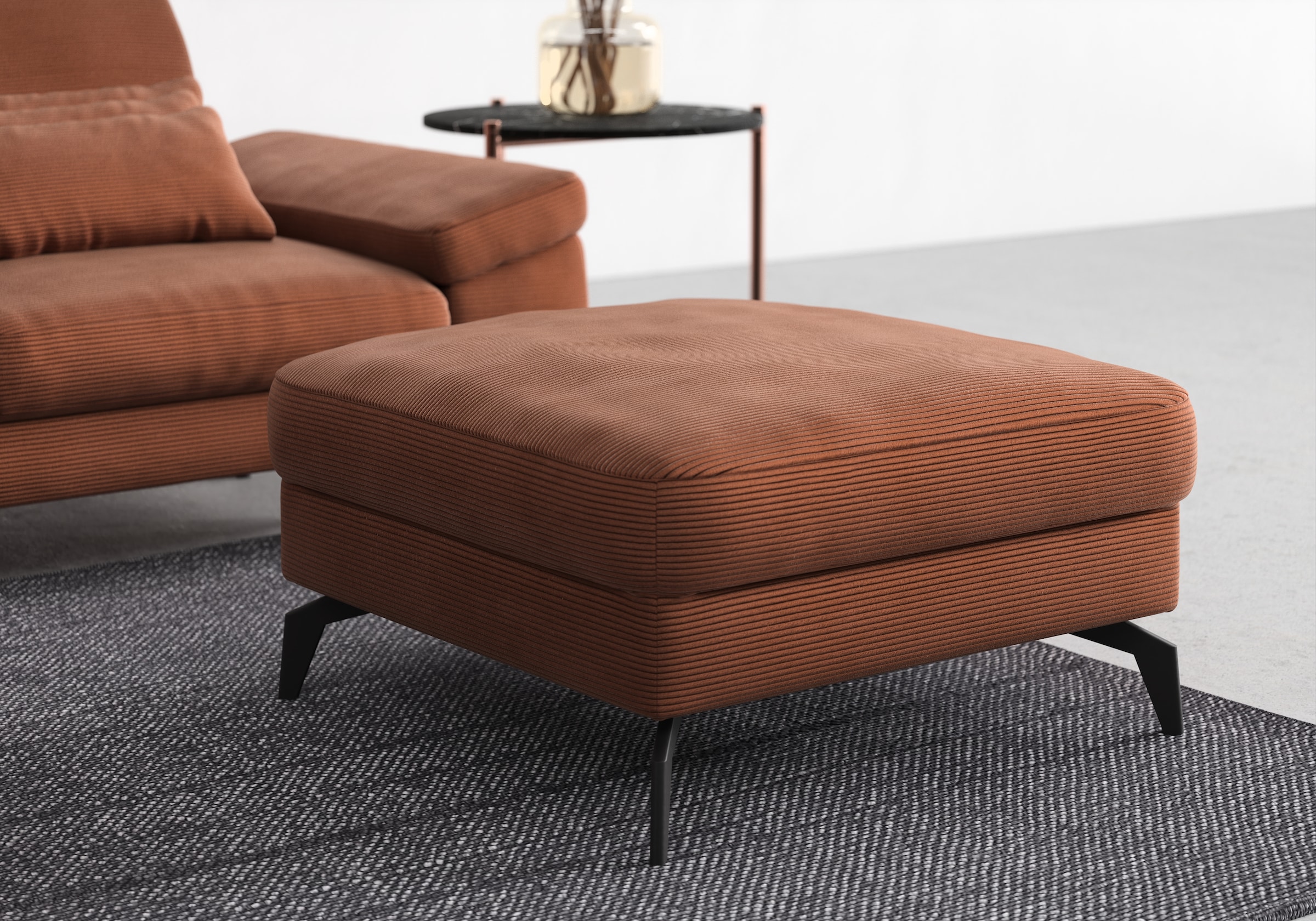 sit&more Tabouret rembourré »Cabana« mit stylischen Metallfüssen