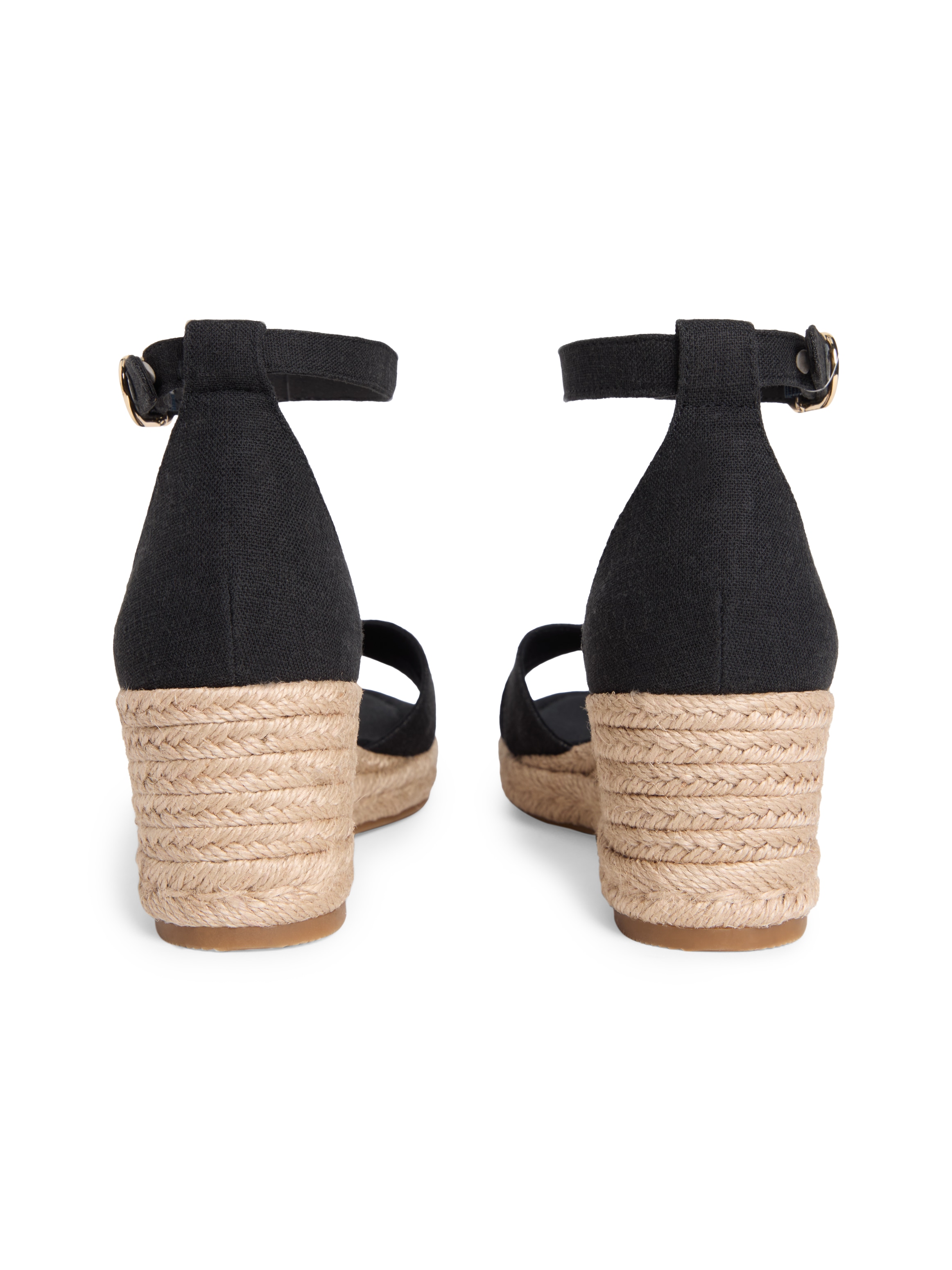 Tommy Hilfiger Sandales compensées »MID WEDGE ESPAD X CROSS«  Chaussure d’été, sandale à brides avec garniture en jute - forme étroite