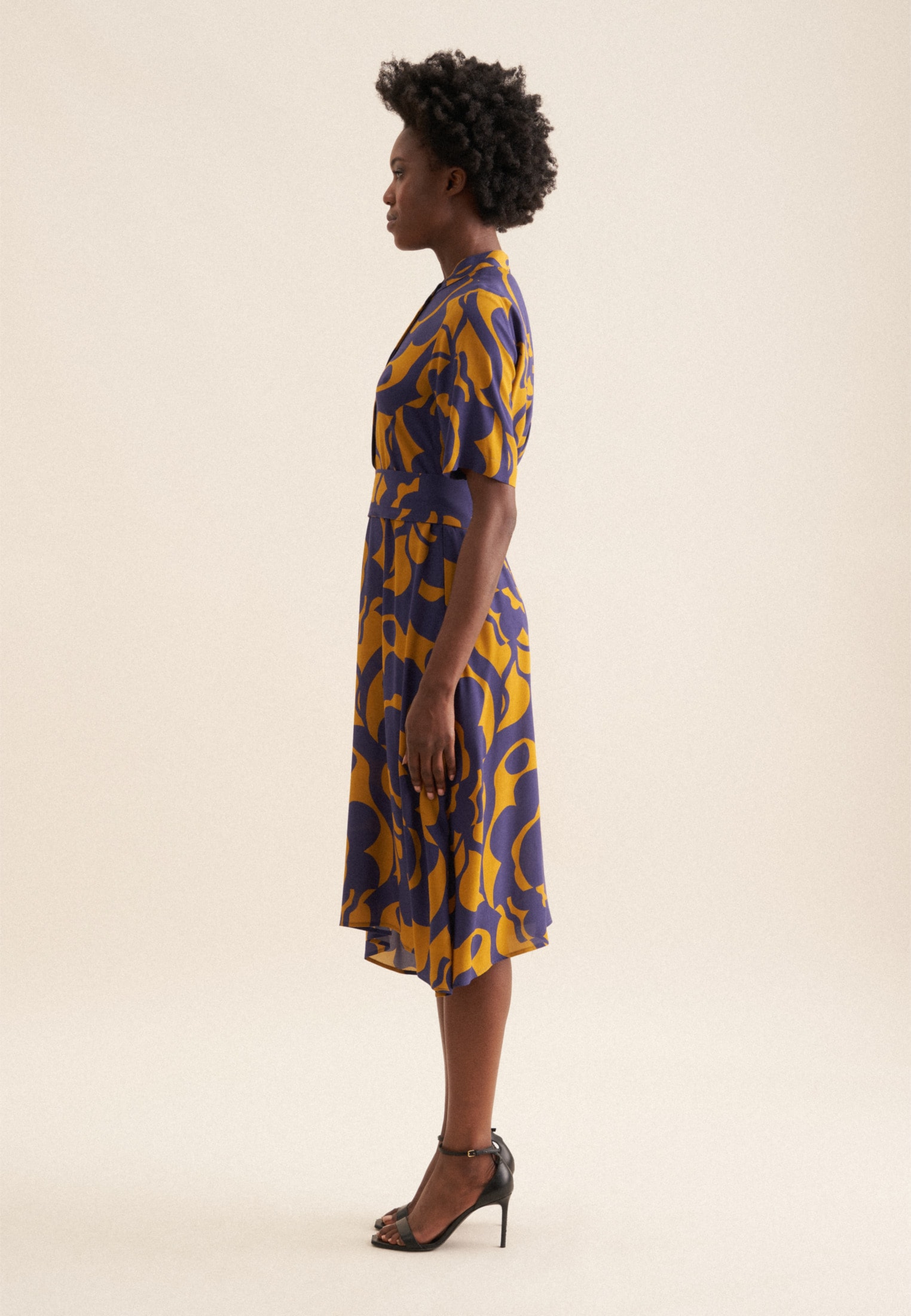 seidensticker Sommerkleid »Schwarze Rose« 1/2 Rundhals Geometrische Muster