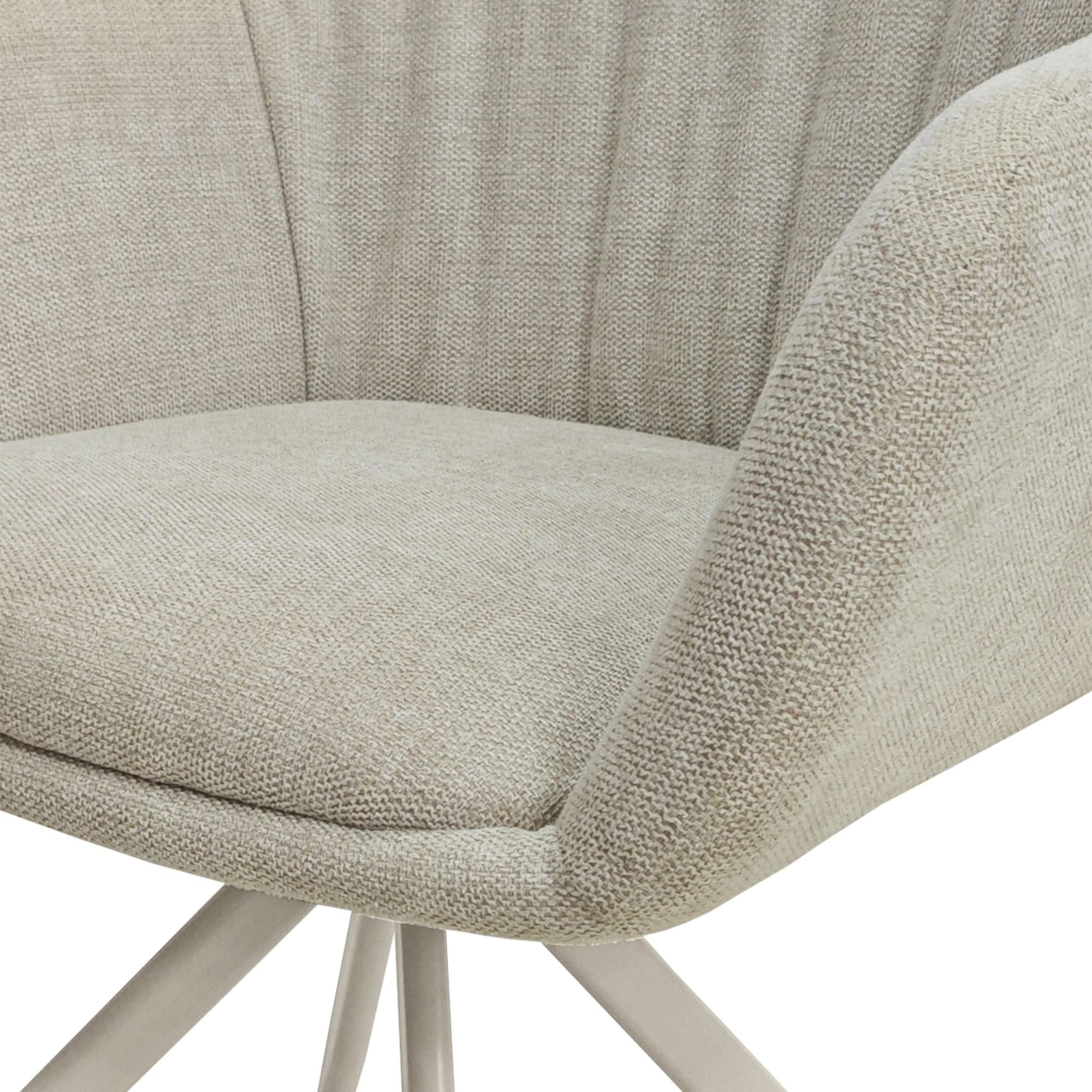 GOODproduct Chaise de salle à manger »Avisio« () 2 cuisDossier rembourré, accoudoirs et surface d'assise, hauteur d'assise 50 cm
