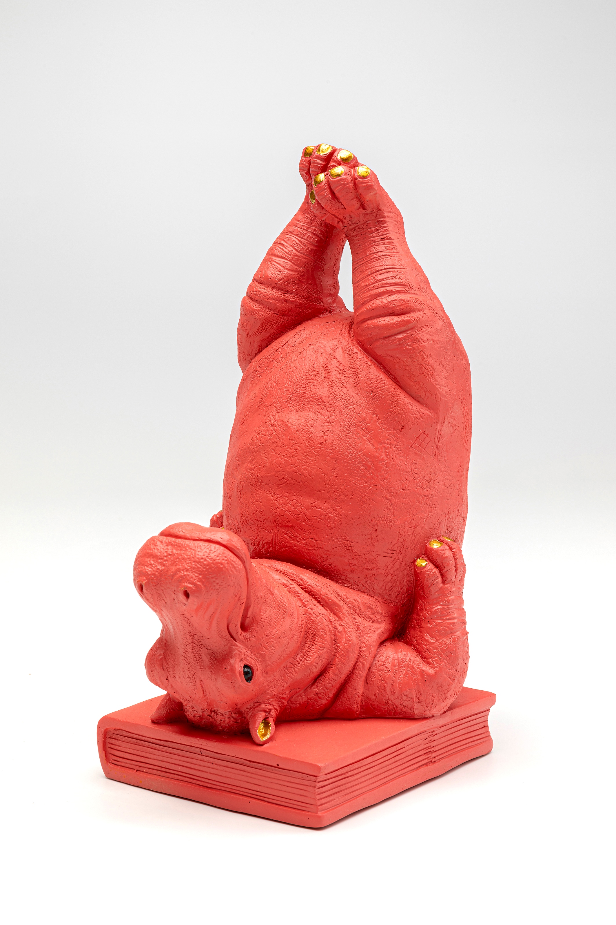 Kare Design Buchstütze »Hippo Pink« aus Polyresin