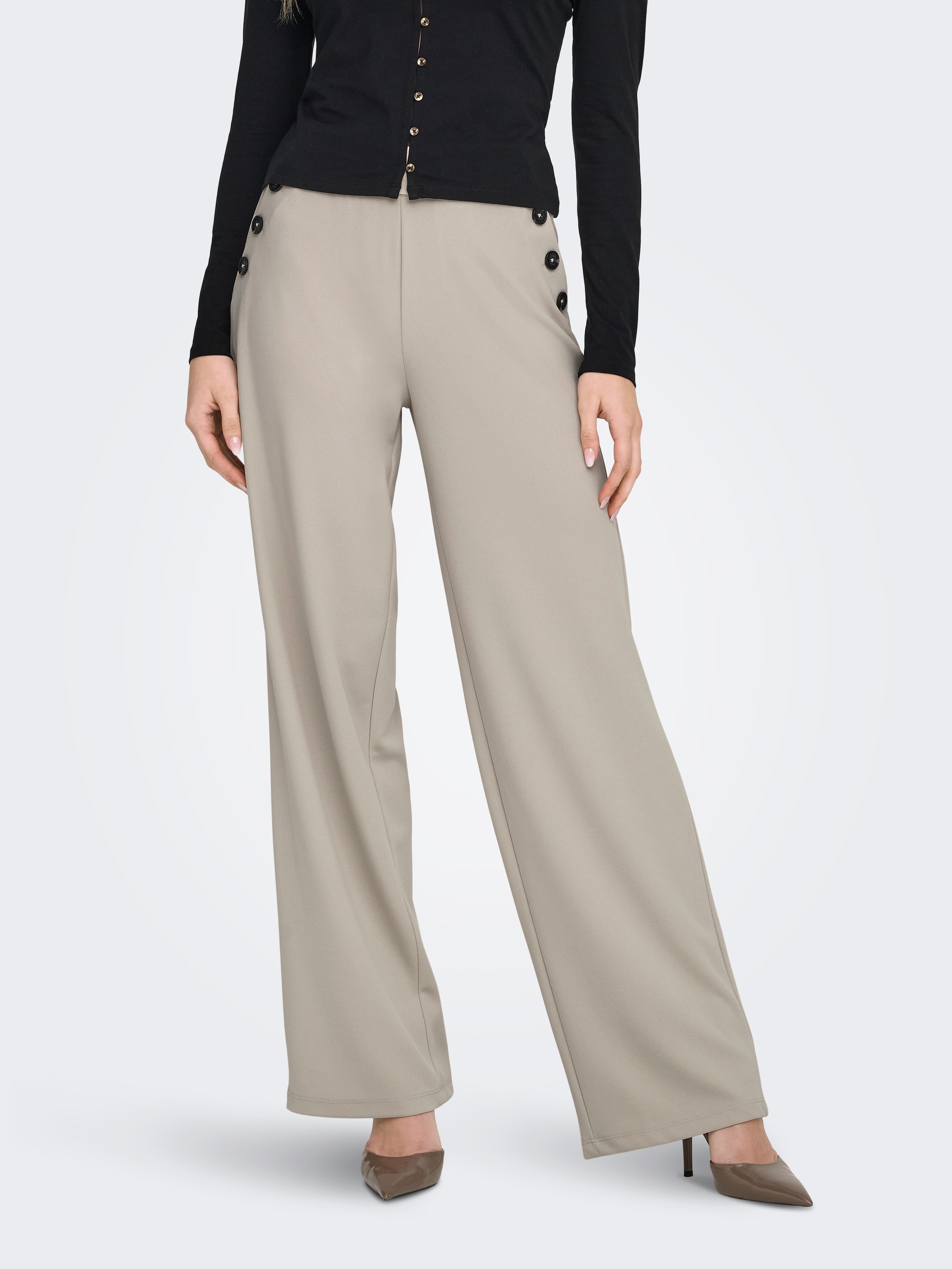 ONLY Schlupfhose »ONLRINA BUTTON PANT JRS NOOS«  mit Knopf-Details