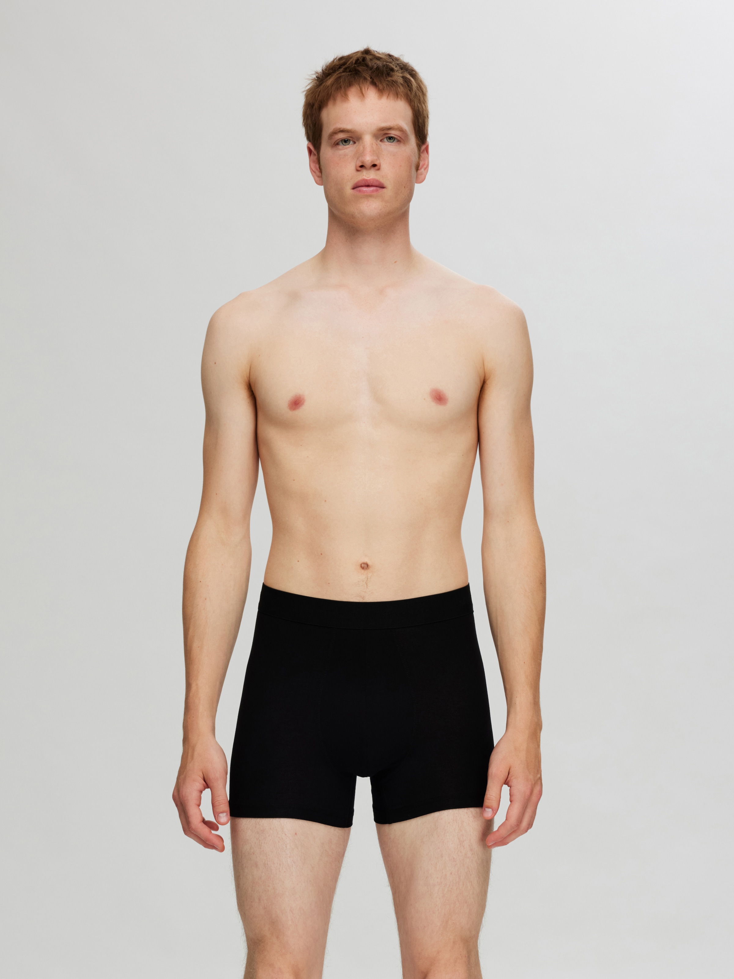 SELECTED Tronc »SLMTHOMAS TENCEL BLEND 3-PACK TRUNK NOOS« Paquet, 3 cuis Materialmix, ekastisch