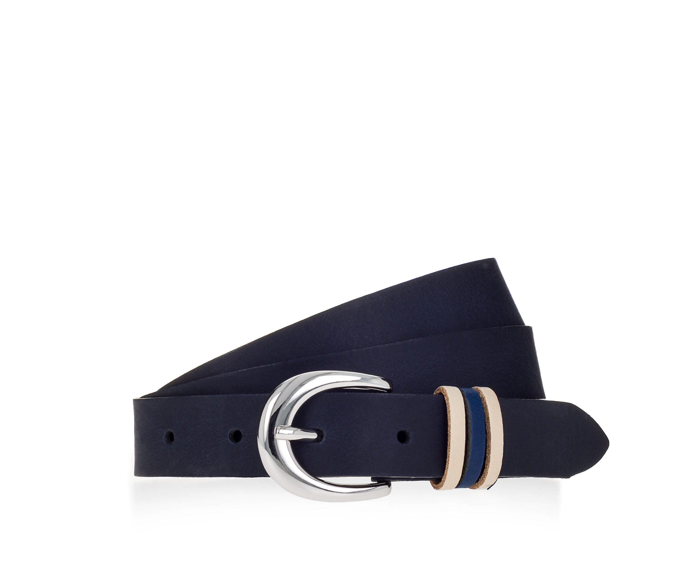 Tamaris Ledergürtel mit Dreifach-Schlaufe verziert