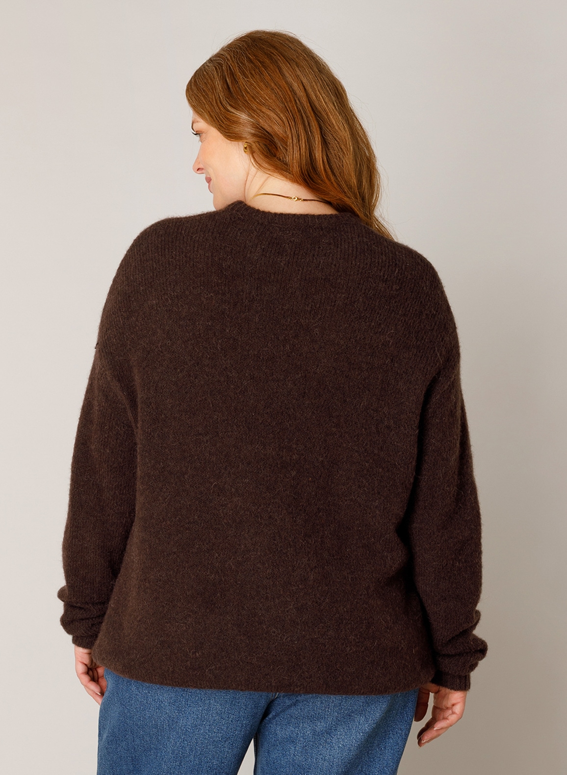 Base Level Curvy Strickpullover »Yanara« mit Wolle und Elasthan