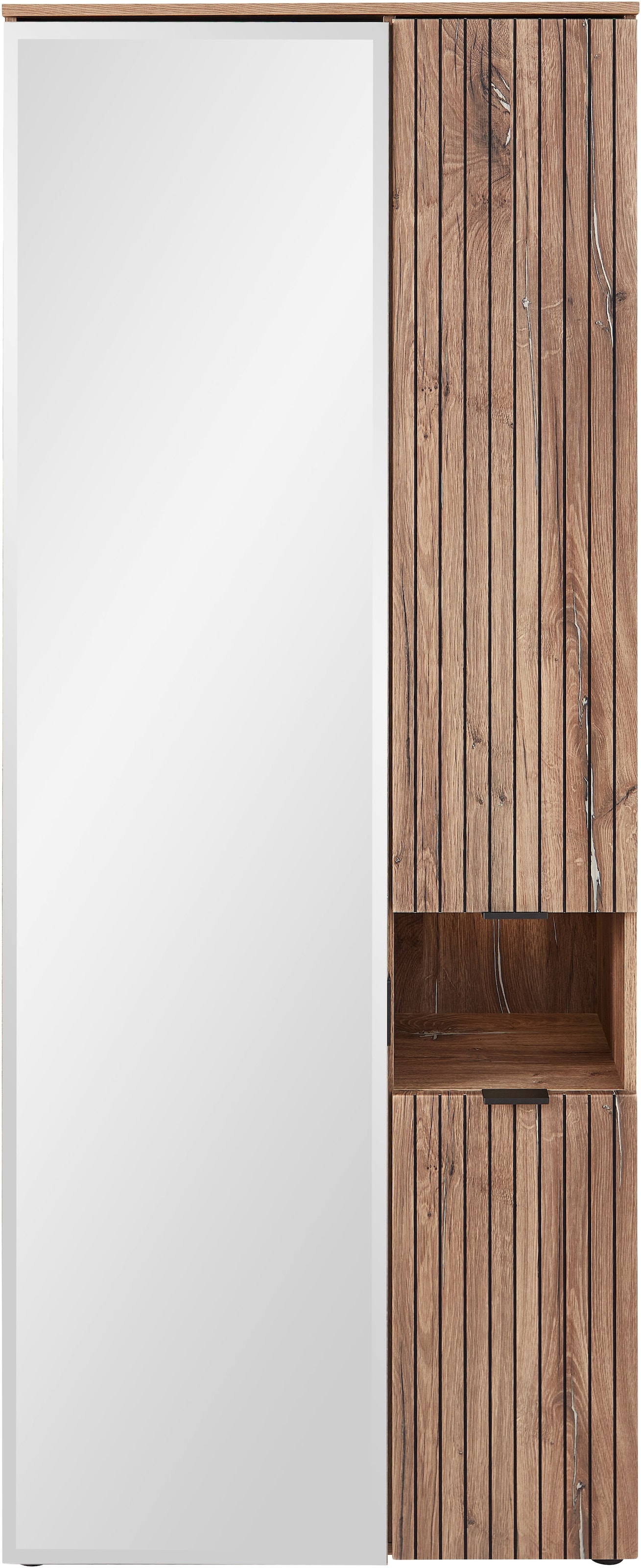 Innostyle Garderobenschrank »LINEA Garderoben Set,besteht aus 5 Typen, 266x204x38cm (B/H/T)« 5 Stk. tlg. Spiegeltür, 2 Holztüren,Led-Beleuchtung, Soft-Close,ABS-Schutzkanten