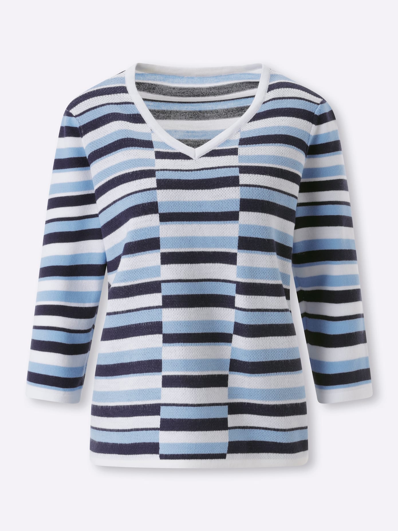 Classic Basics Pull col V »3/4-Arm-Pullover«
