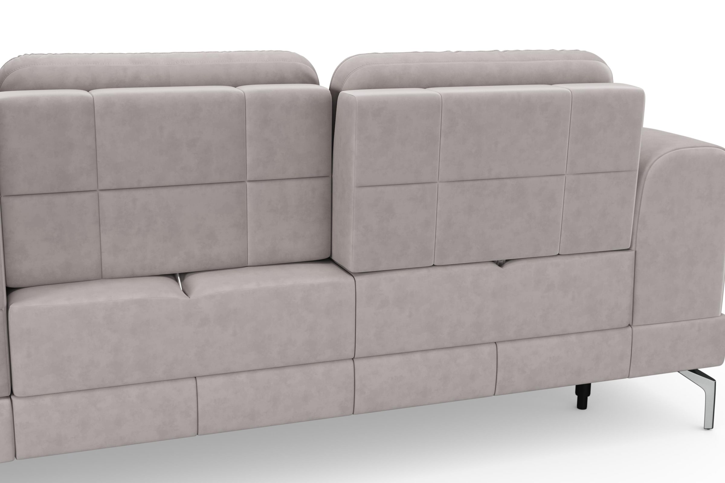 sit&more Ecksofa »Bendigo L-Form« inklusive Sitztiefenverstellung, Bodenfreiheit 15 cm, 2 Fussfarben