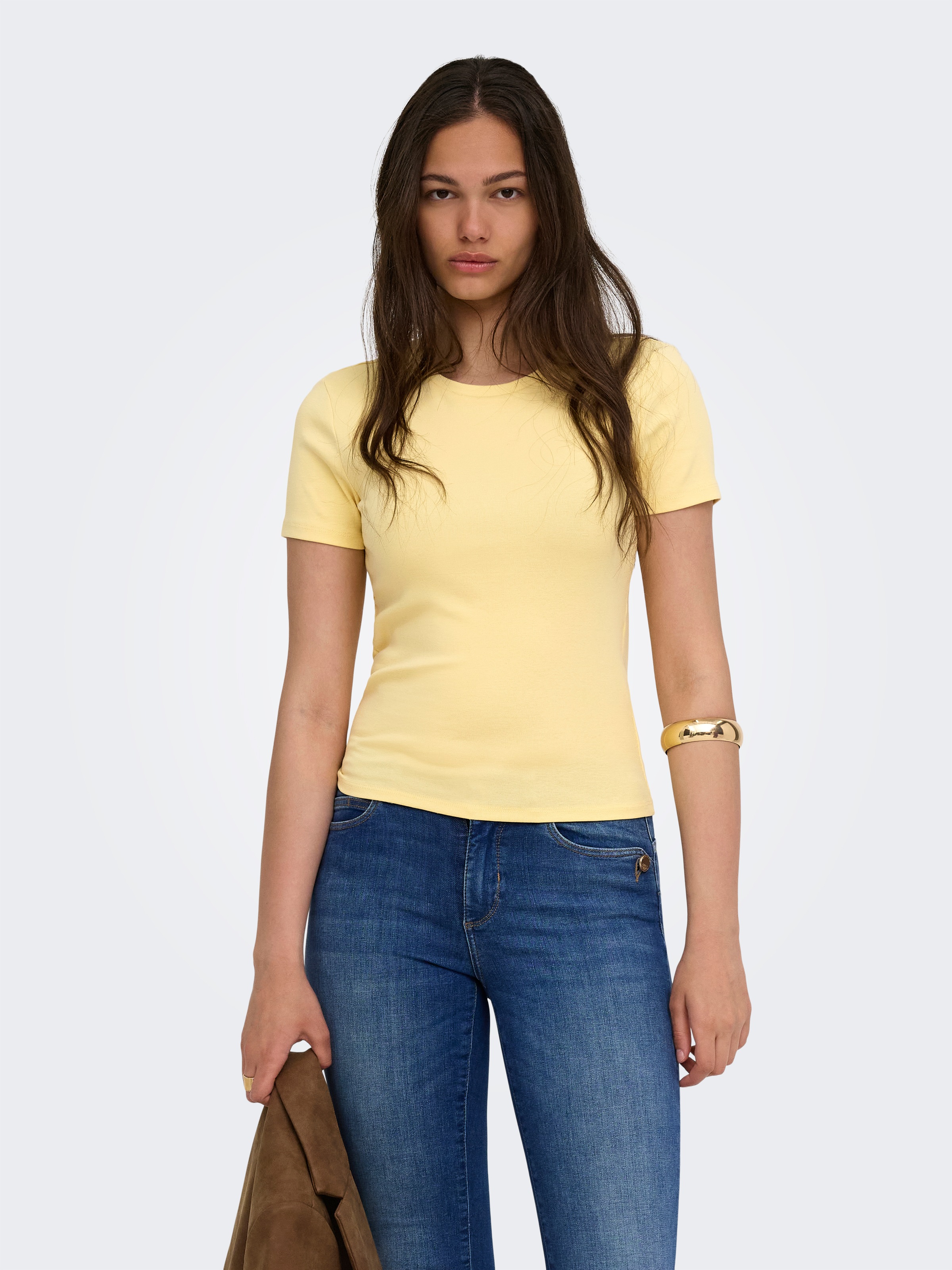ONLY T-shirt »ONLRILEY S/S TOPJRS« mélange de coton