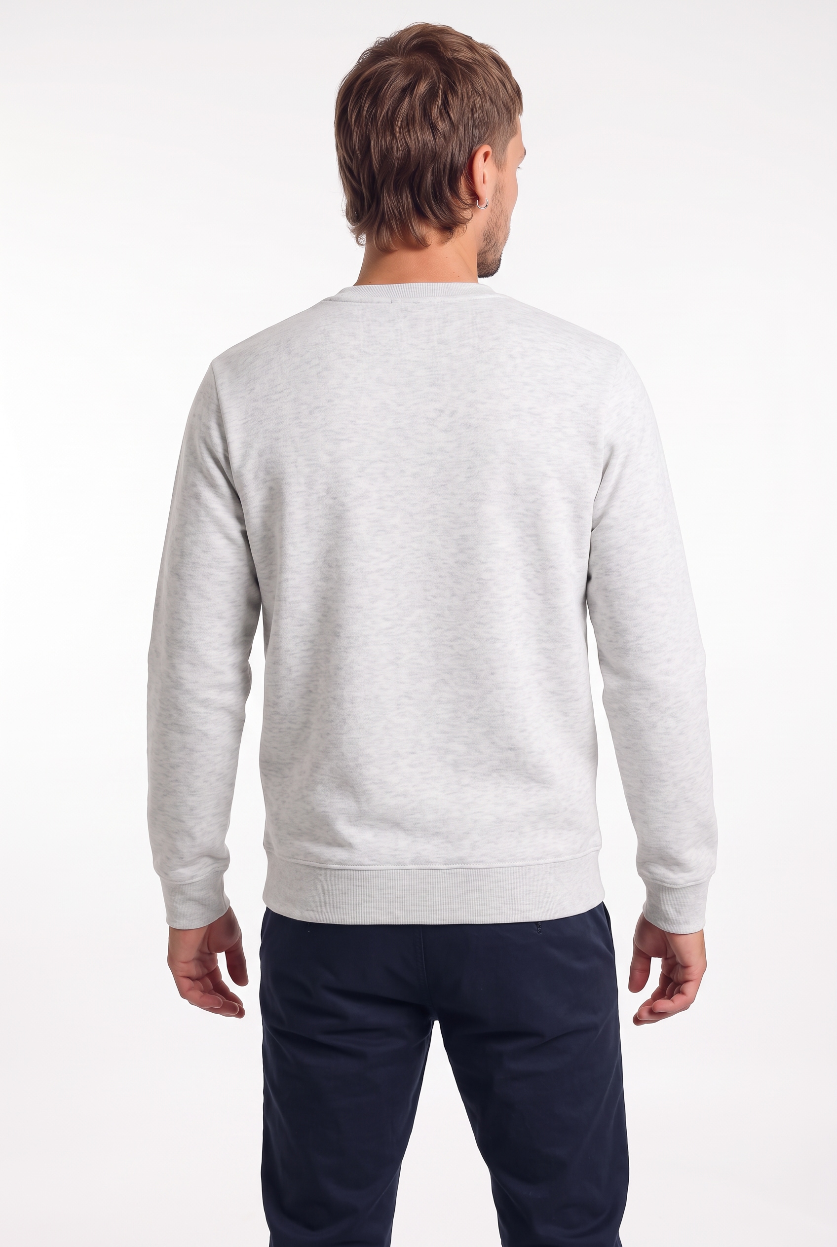 Jack & Jones Sweat-shirt »JJBENSON SWEAT CREW NECK«, mélange de matériaux, coupe régulière
