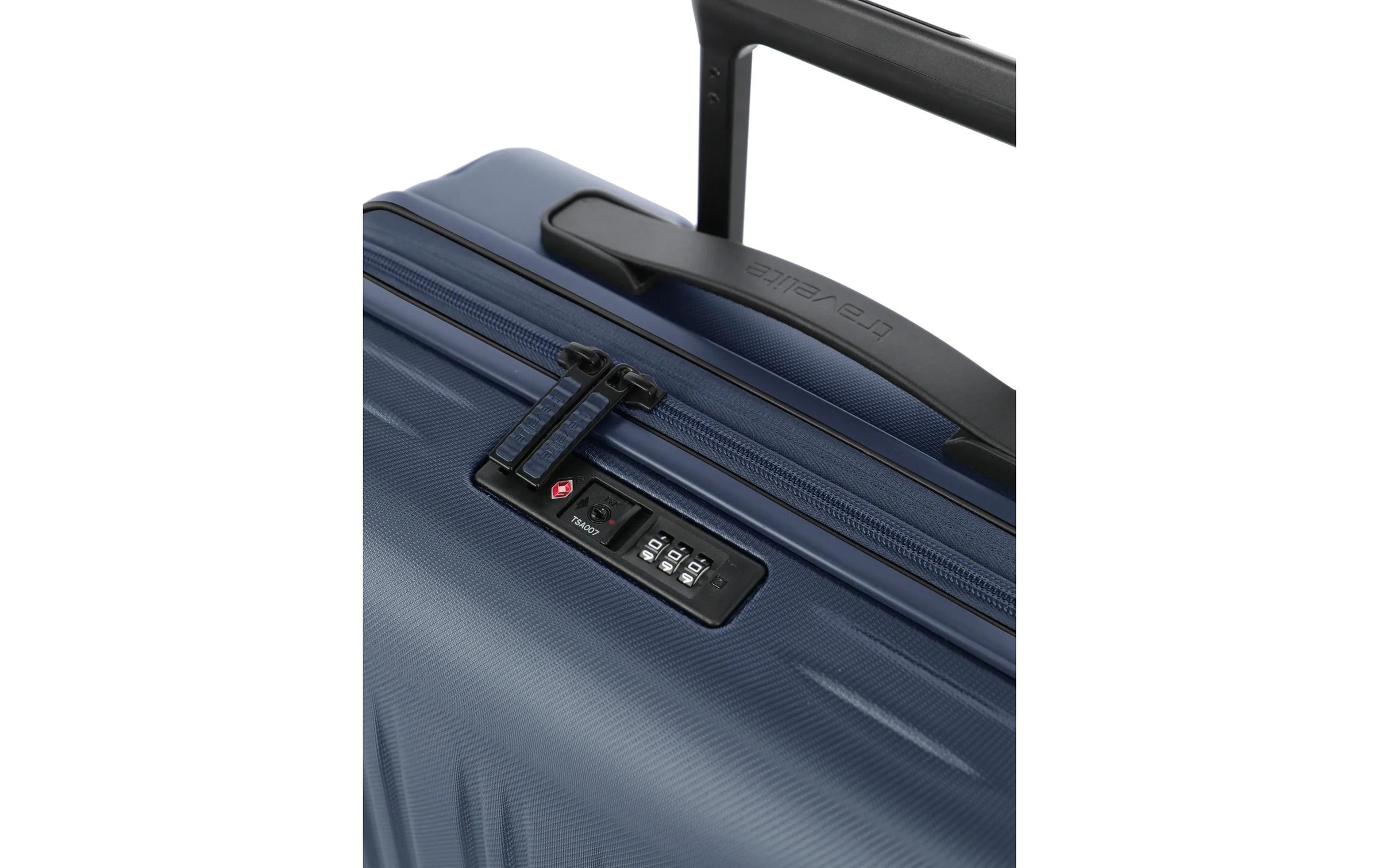 travelite Trolley »DYNAMIIC Reisekoffer Hartschale« 37 l 4 Rollen ABS-Hartschale und Volumenerweiterung