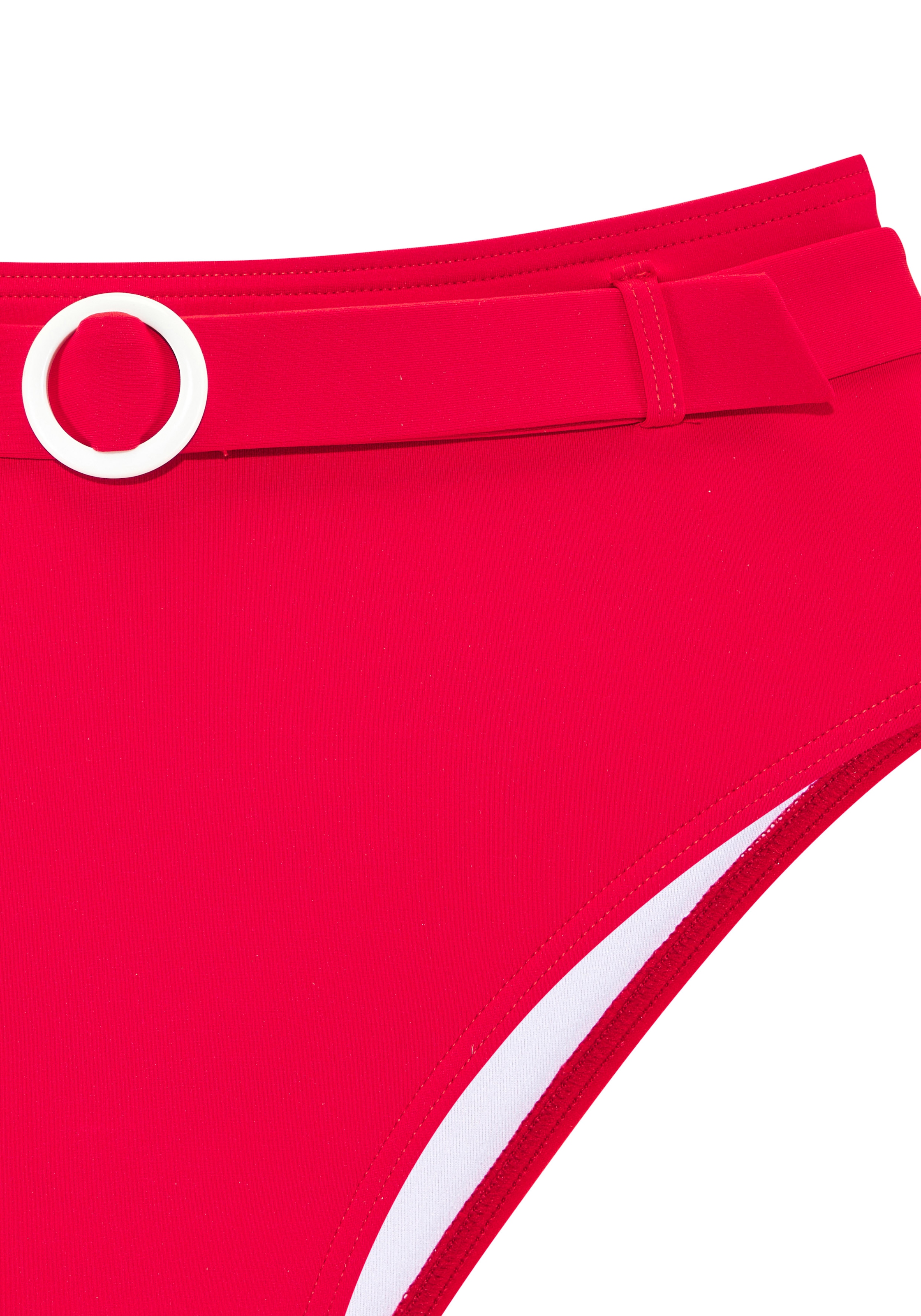 s.Oliver Pantalon de bikini taille haute »Beverly« mit breitem Ziergürtel