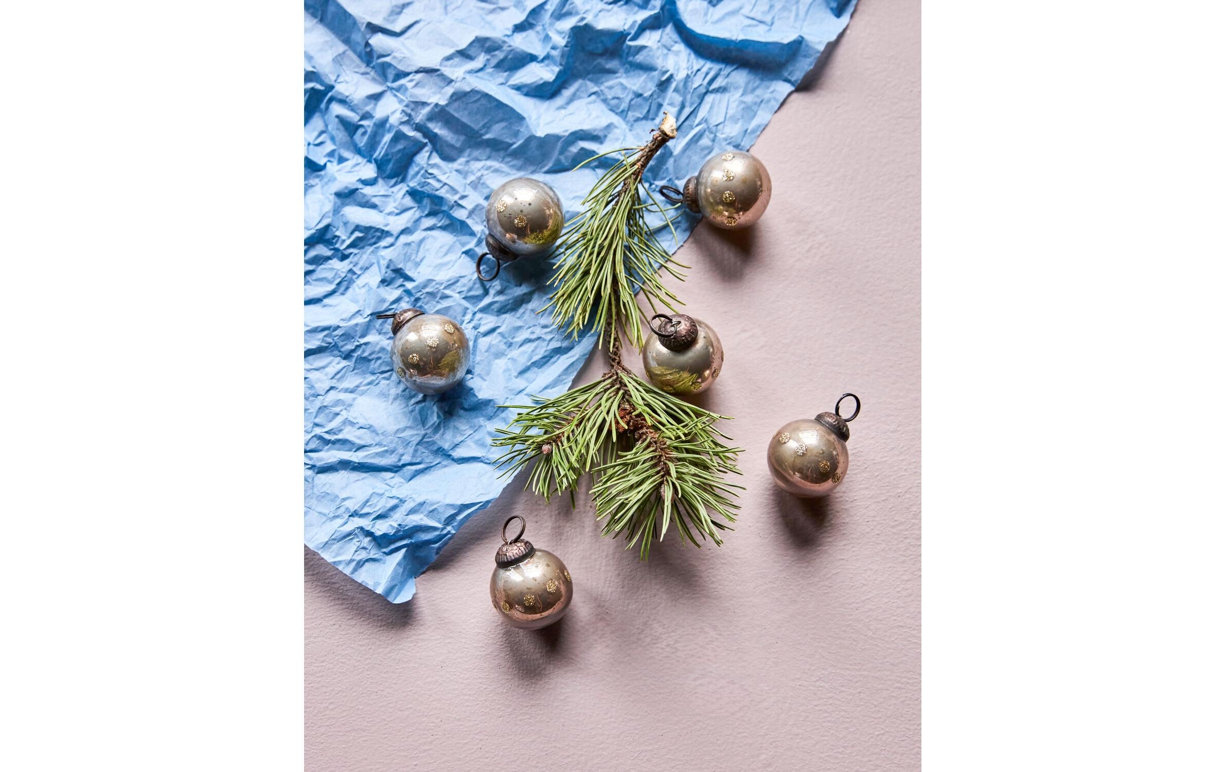 House Doctor Boule de Noël »House Doctor Weihnachtskugel Racco Ø 3 cm, 6 Stück «