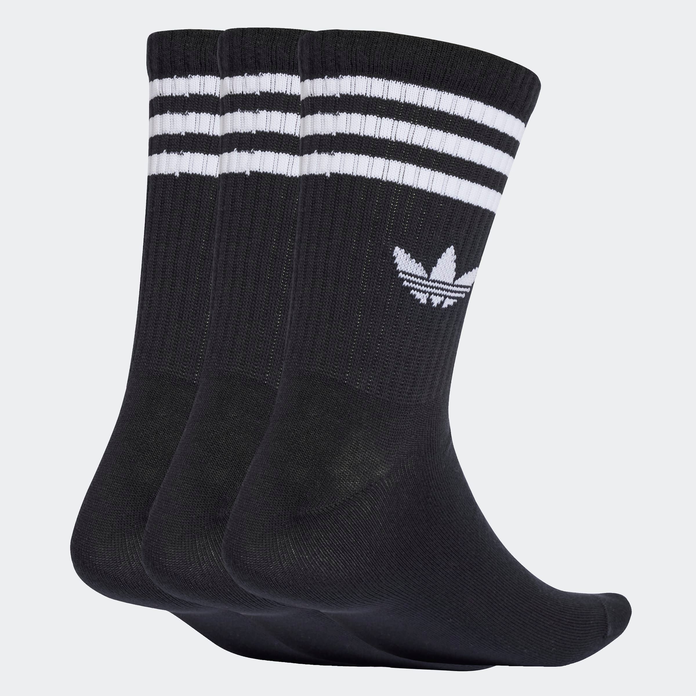 adidas Originals Chaussettes de sport »3S CREW S 3P« 3 Couple tlg. für Laufen, knöchellang, mit 3-Streifen und Trefoil Logo