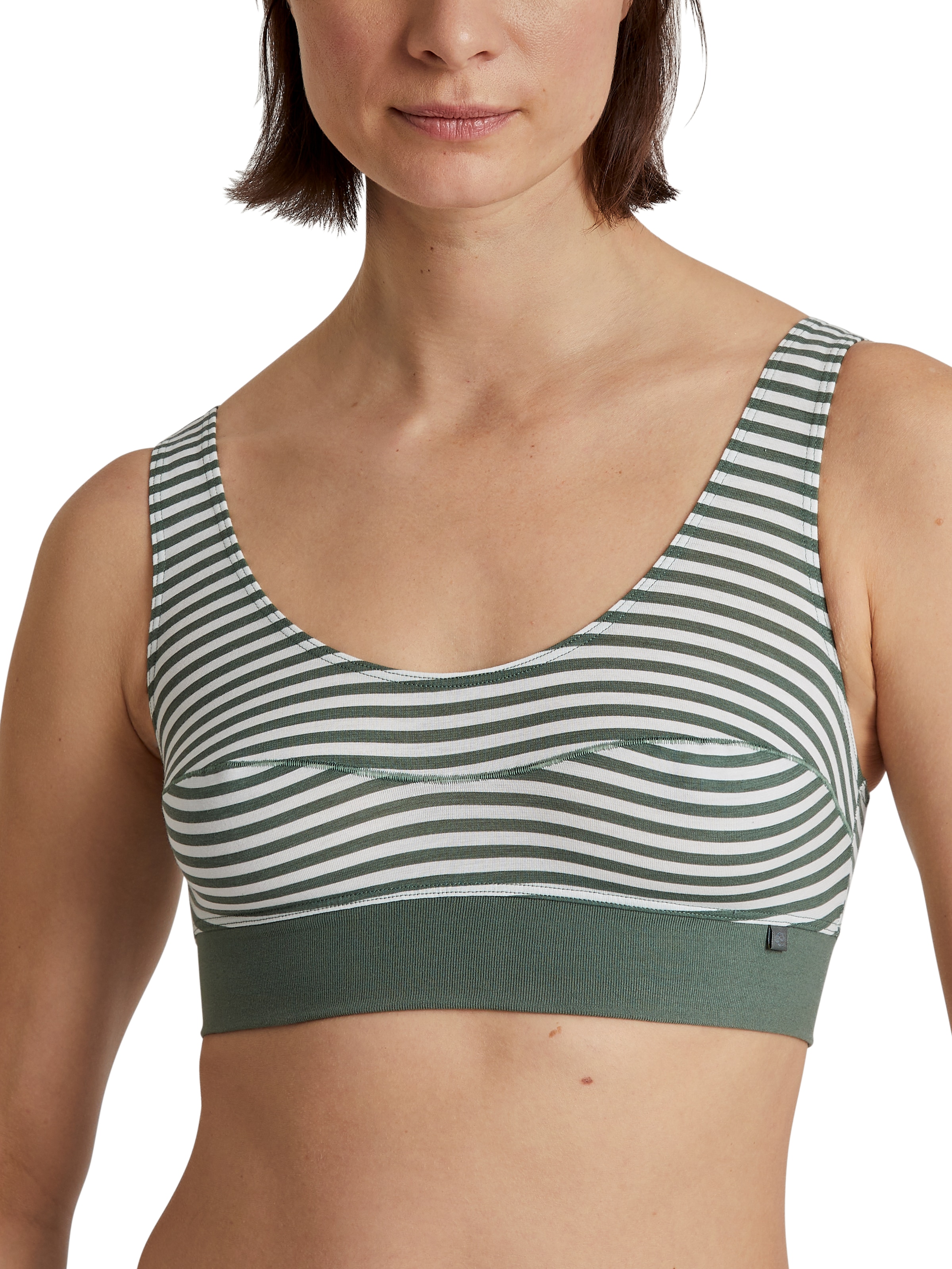 CALIDA Bustier »Elastic« large bande sous la poitrine, sans armatures, mélange de coton