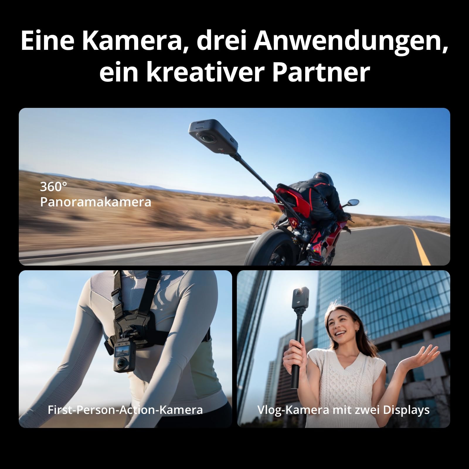 DJI Action-Cam »Osmo 360 Standard Combo« 8K 360°-Kamera
