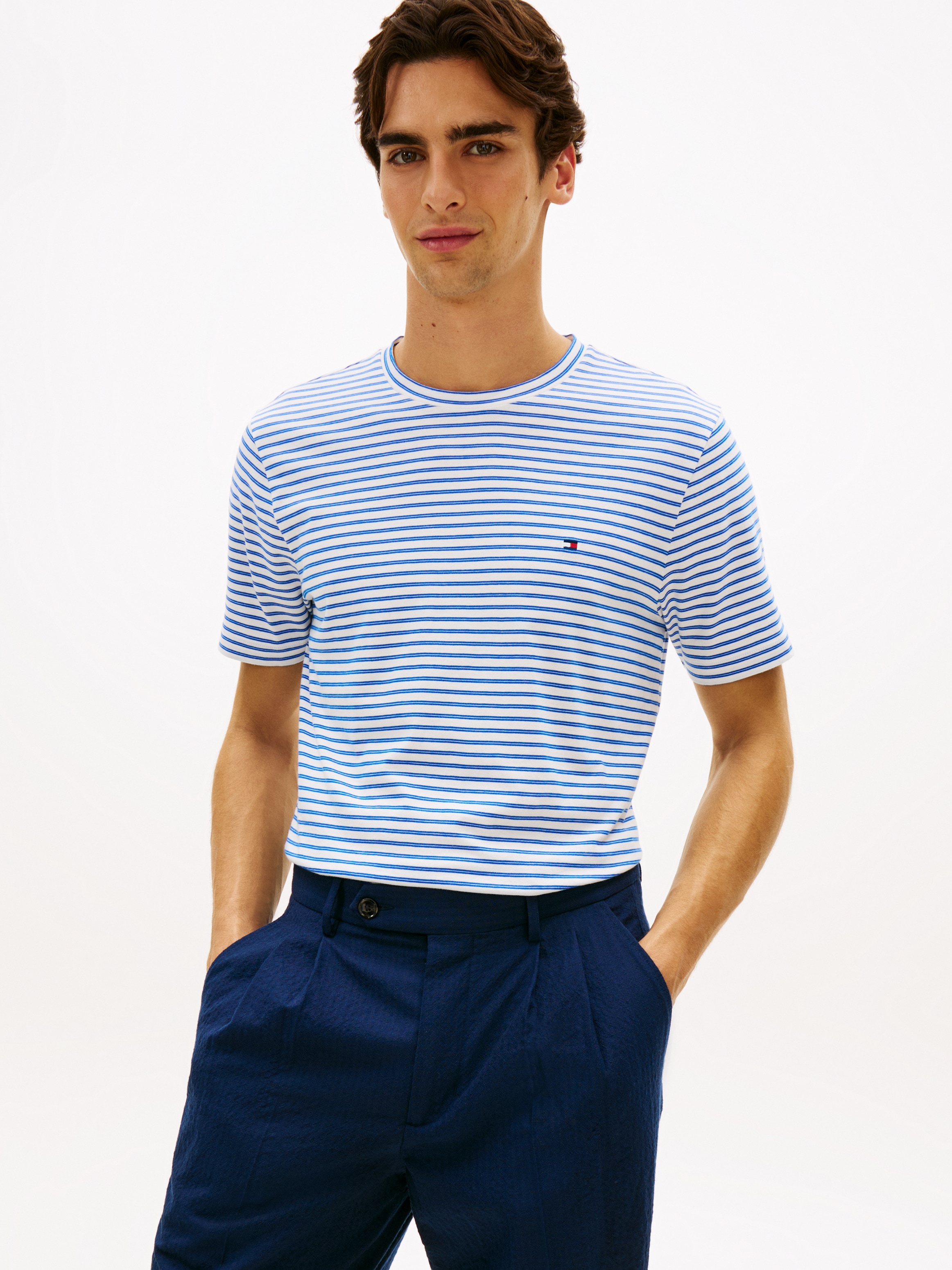 Tommy Hilfiger T-Shirt »SEASONAL STRIPE« Regular fit, gestreift, Rundhals