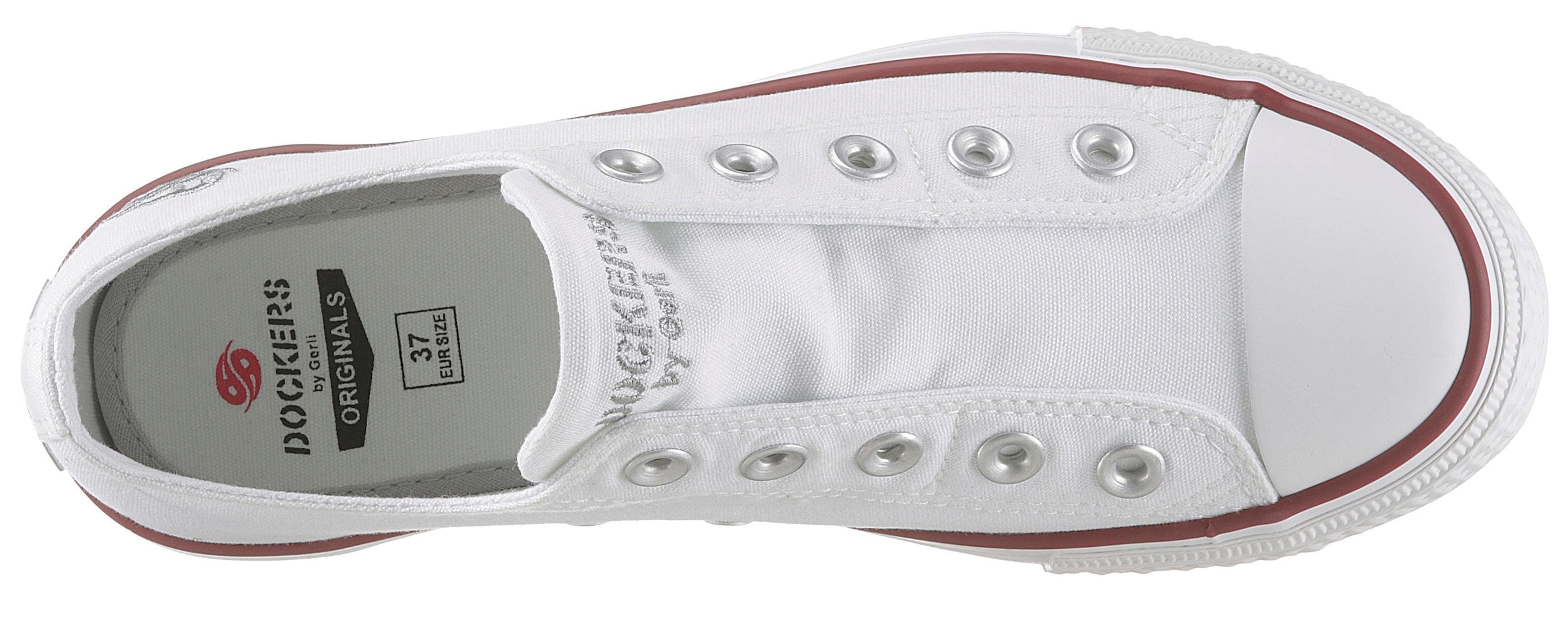 Dockers by Gerli Slip-On Sneaker  Sneaker, Schlupfschuh, Freizeitschuh mit verdecktem Gummizug
