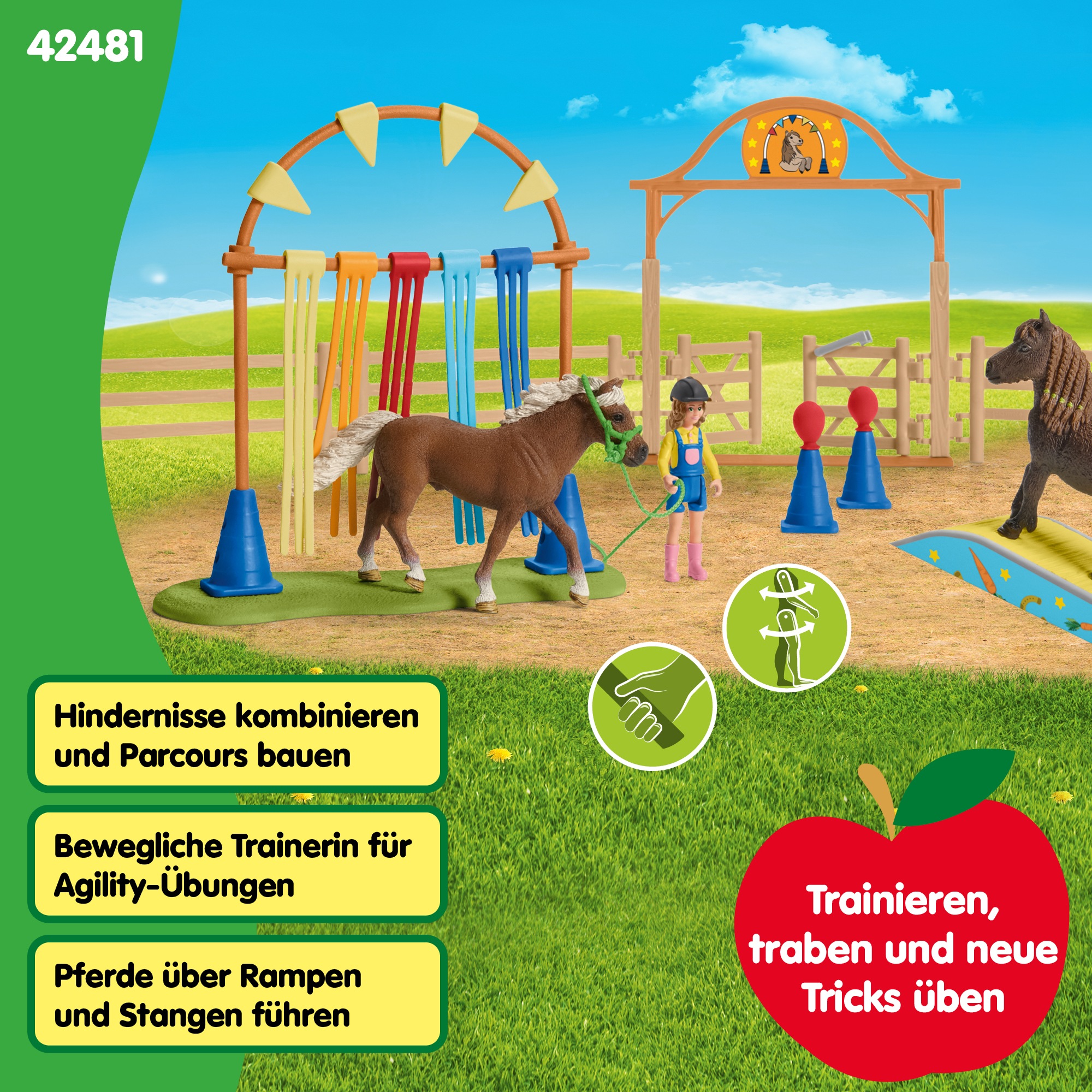 Schleich® Monde de jeu »FARM WORLD, Pony Agility Training (42481)«