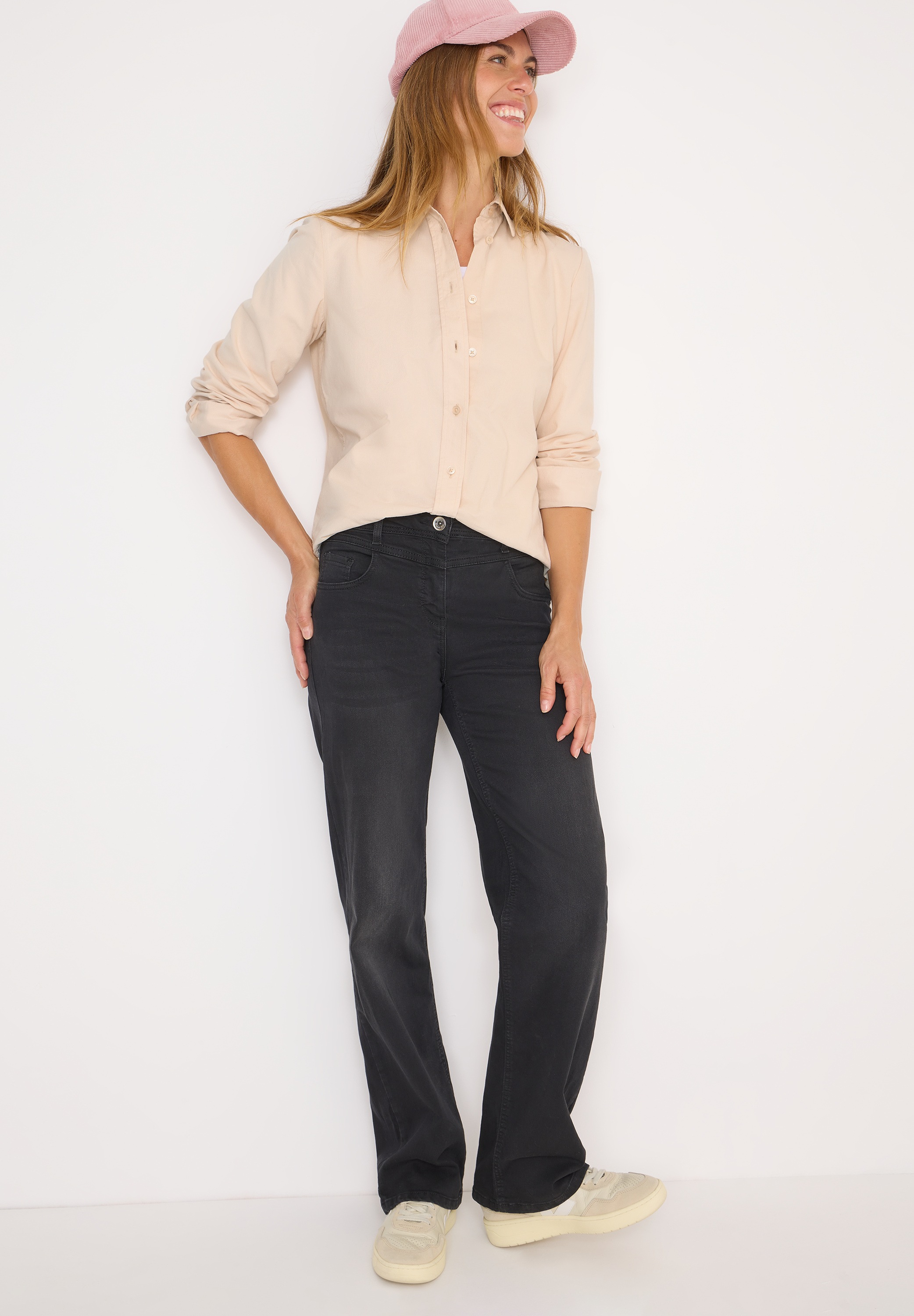 Cecil Blouse à manches longues mit Hemdkragen