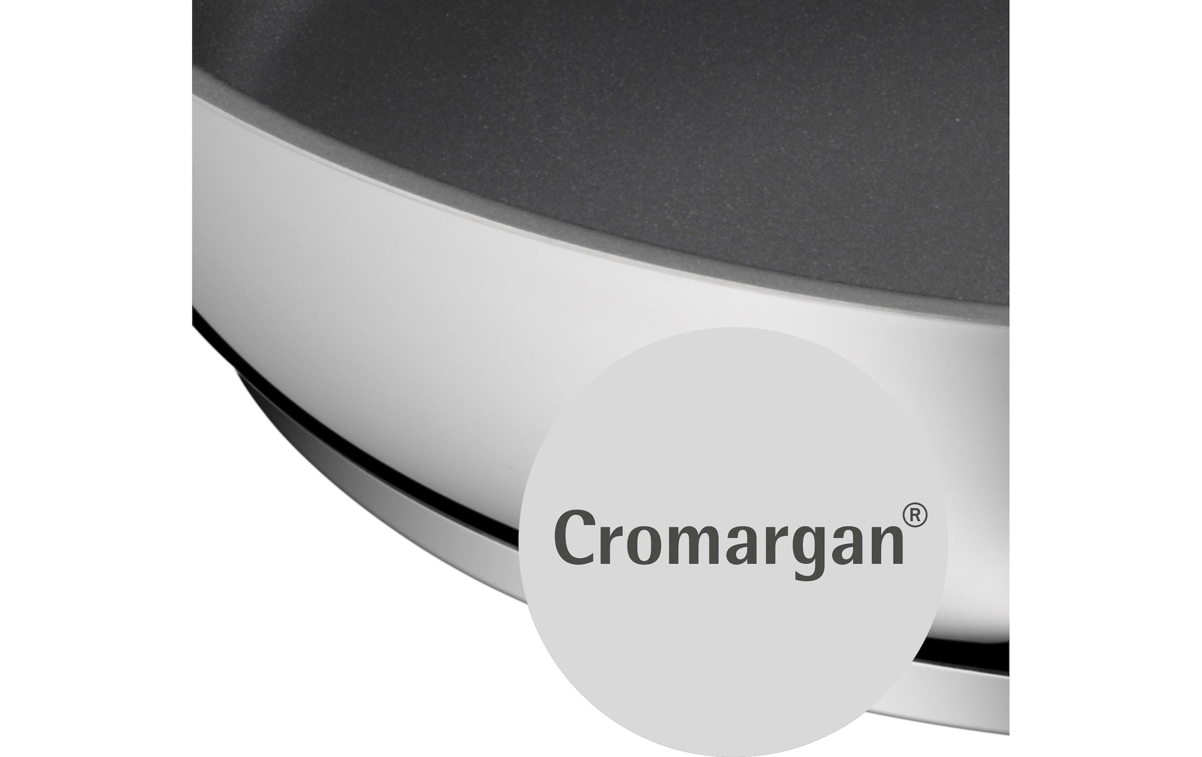 WMF Poêle à frire »Devil A Profi, 2-teilig, 28 cm« Edelstahl 18/10 2 tlg. Zweiteiliges Bratpfannen-Set aus hochwertigem Edelstahl