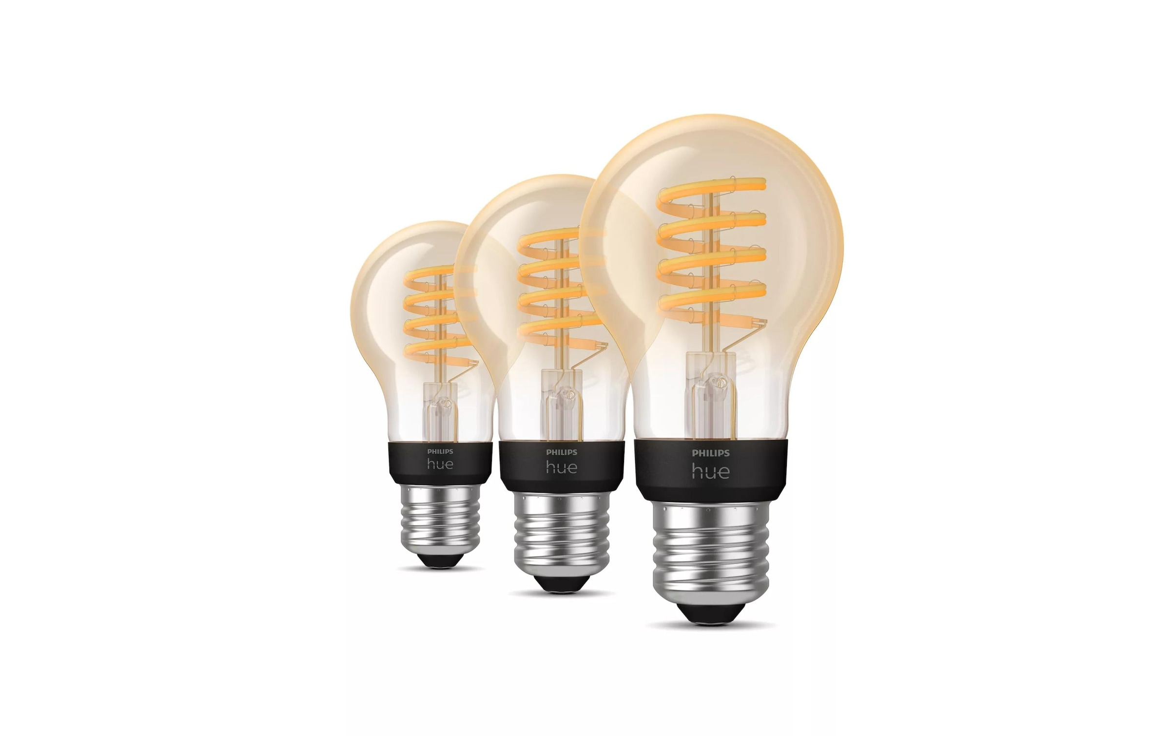 Philips Hue Ampoules LED »E27 - Filament Lampe A60 550 lm 3er-Pack« blanc chaud - blanc froid