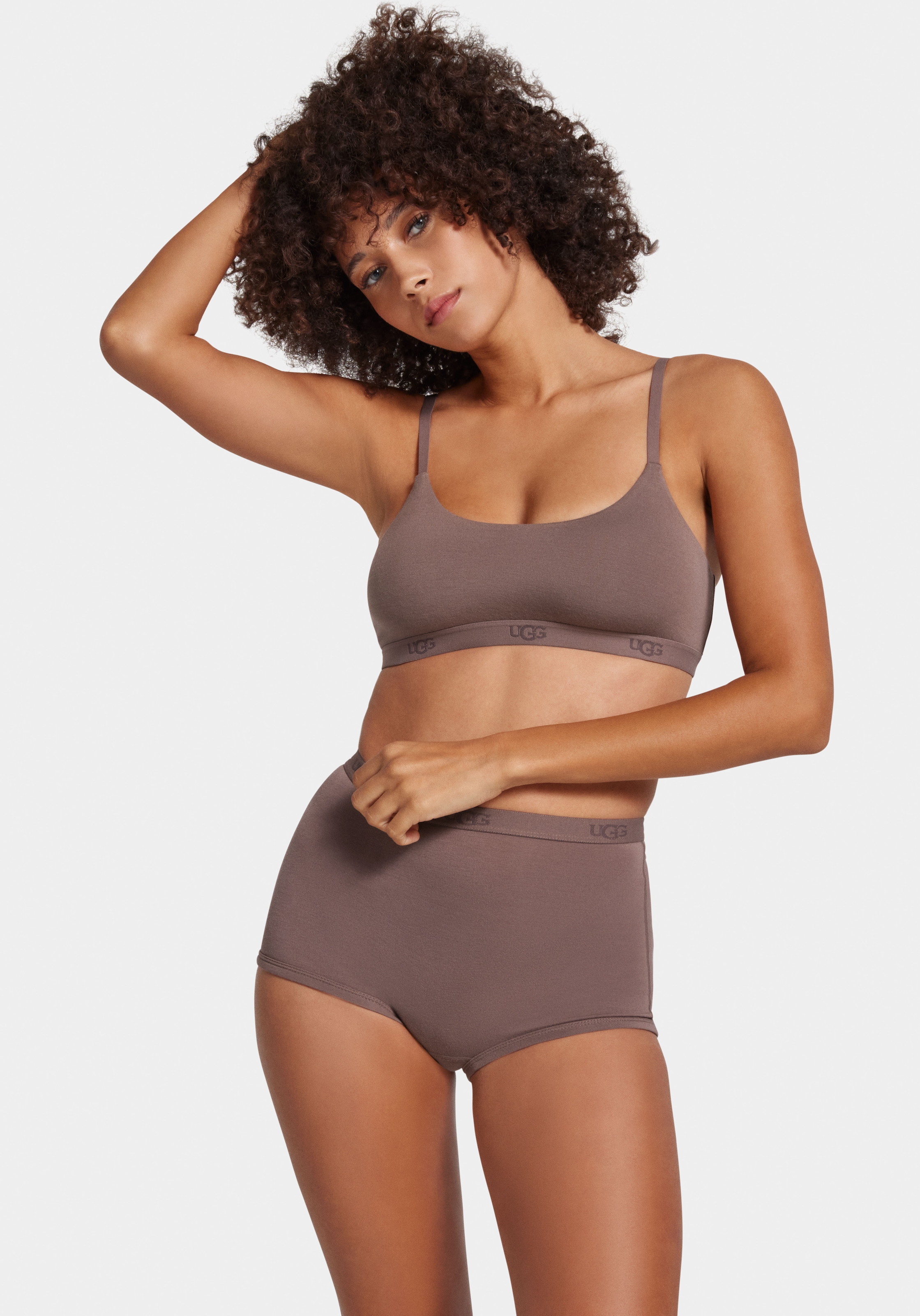 UGG Bralette »Estella Bralette«, Satinband mit Markenlogo