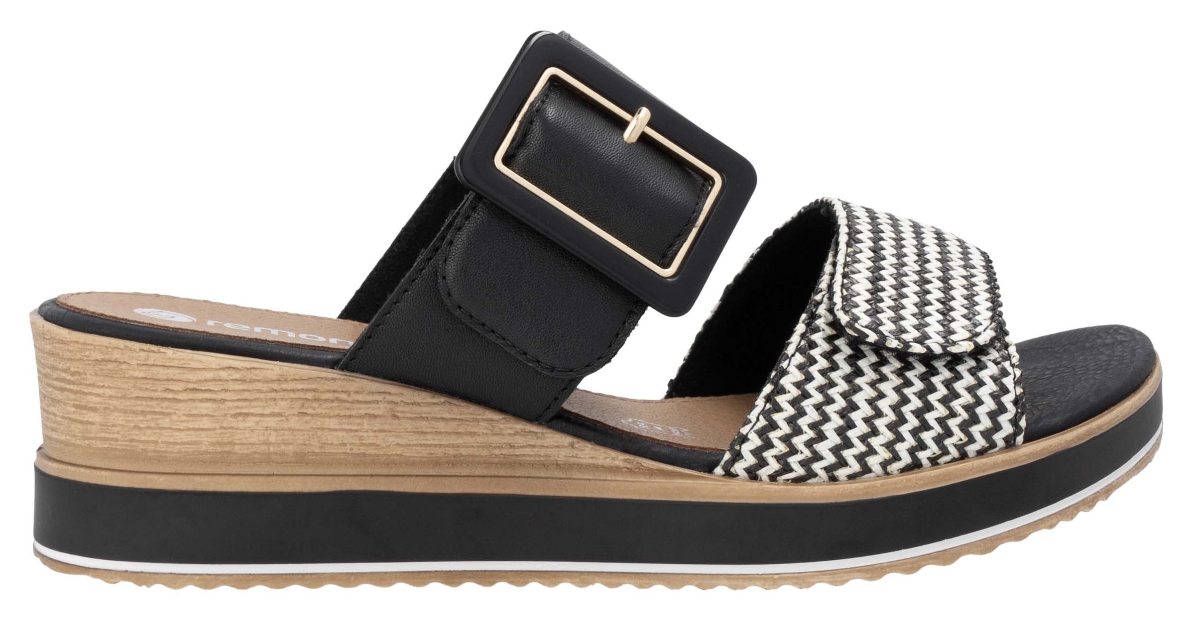 Remonte Pantoffel  , Keilabsatz, Sommerschuh, Bequemschuh mit Softfussbett