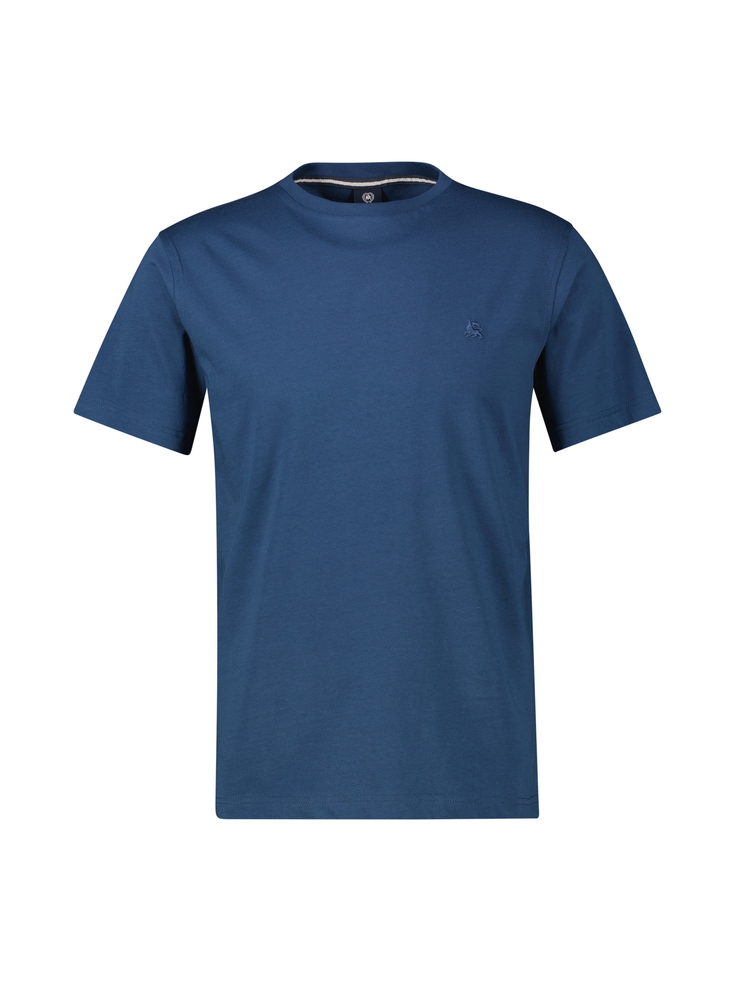 LERROS T-shirt »LERROS Basic T-Shirt mit Logostitck, unifarben«
