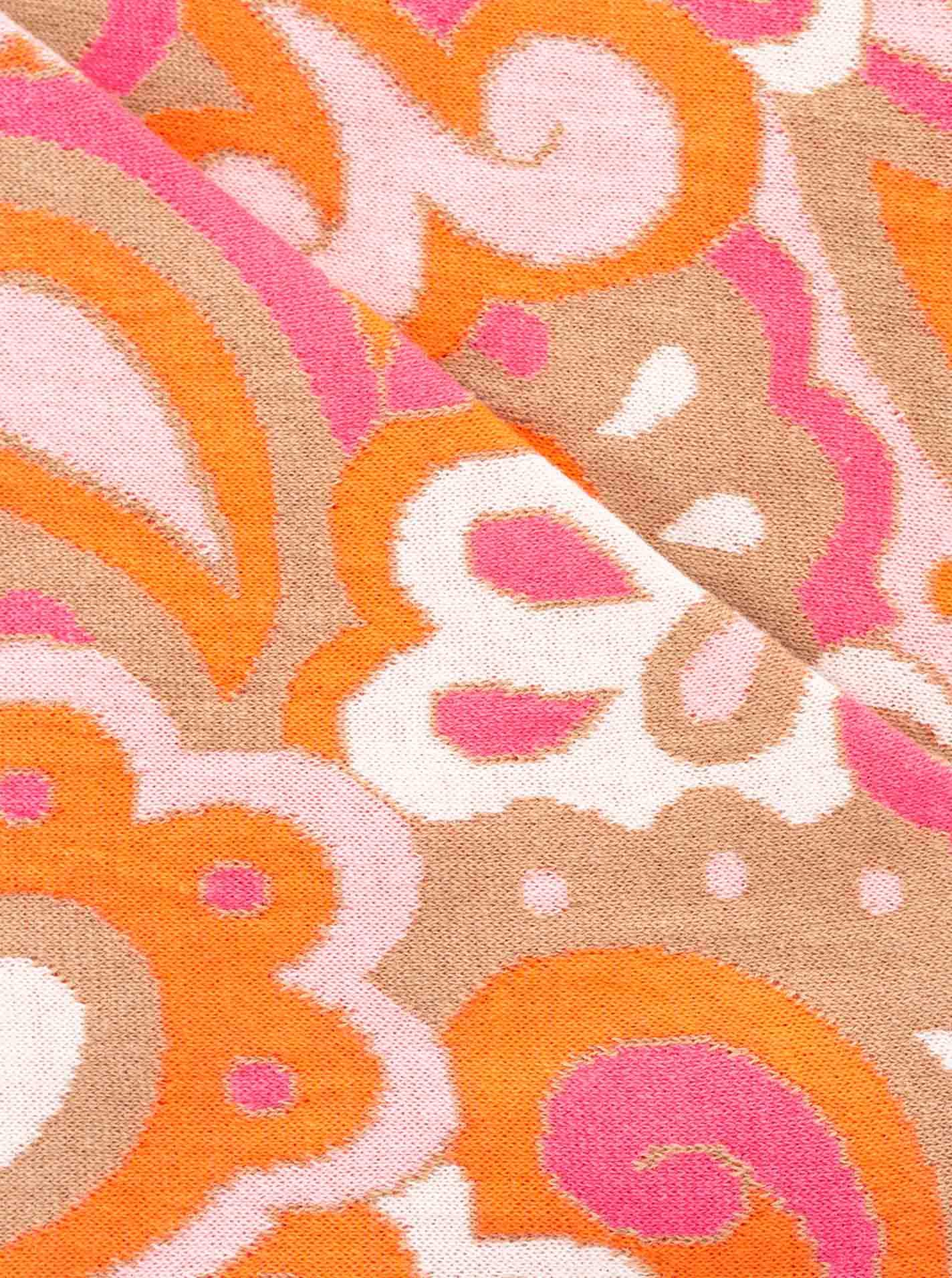 Zwillingsherz Foulard triangulaire »"Paisley all over"« modisches Muster, Strick, wärmend